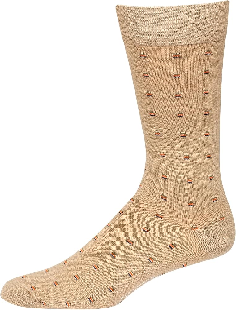Amazon.com: BoardroomSocks Merino Wool Mid-Calf Patterned Socks, Dress Socks  for Men, Khaki with Colorful Squares : Clothing, Shoes & Jewelry