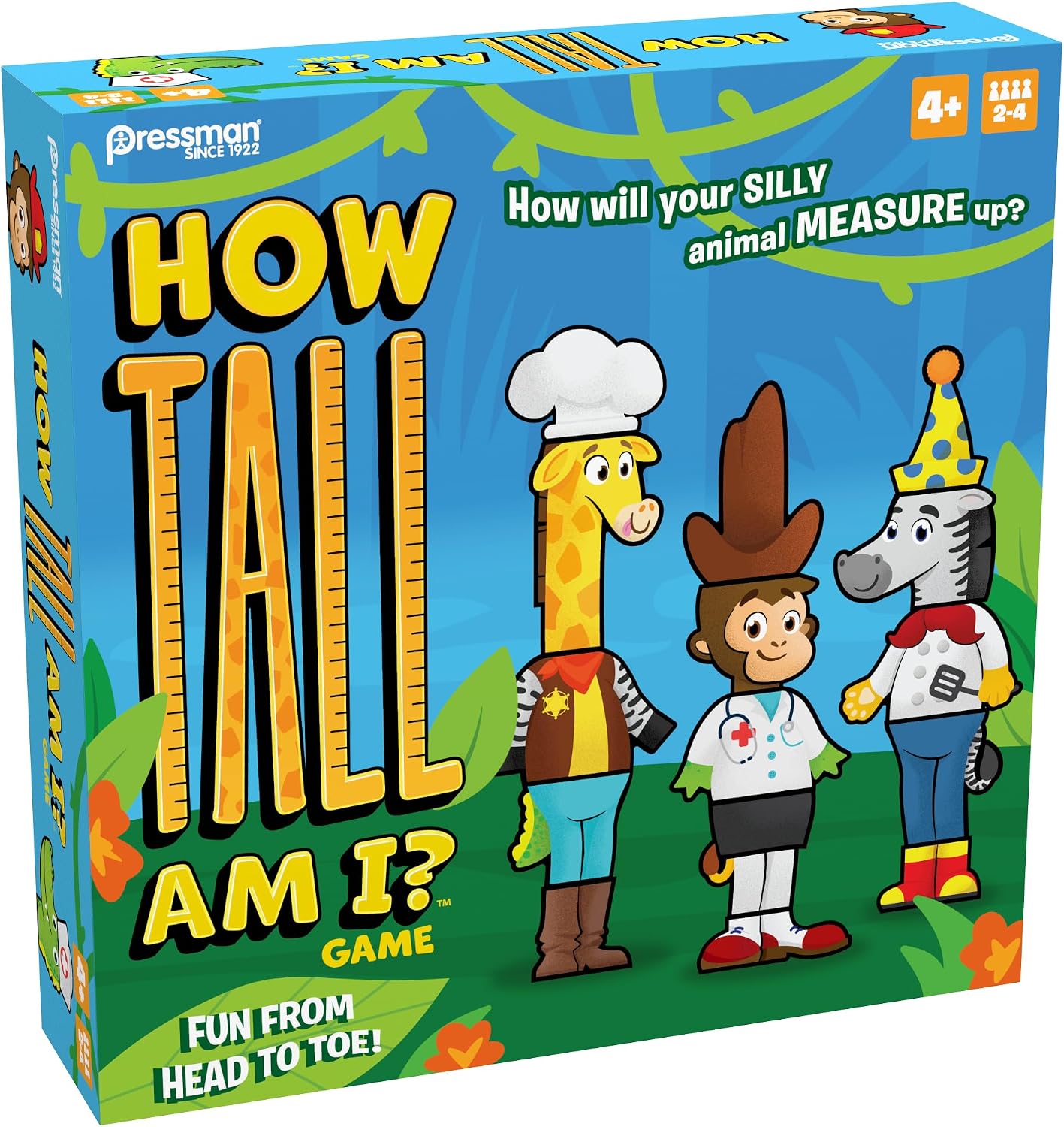 How Tall Am I? - Preschool Game of Measuring - Mix and Match to Create Your Animal, Tallest Wins! - Ages 4 and Up, 2-4 Players