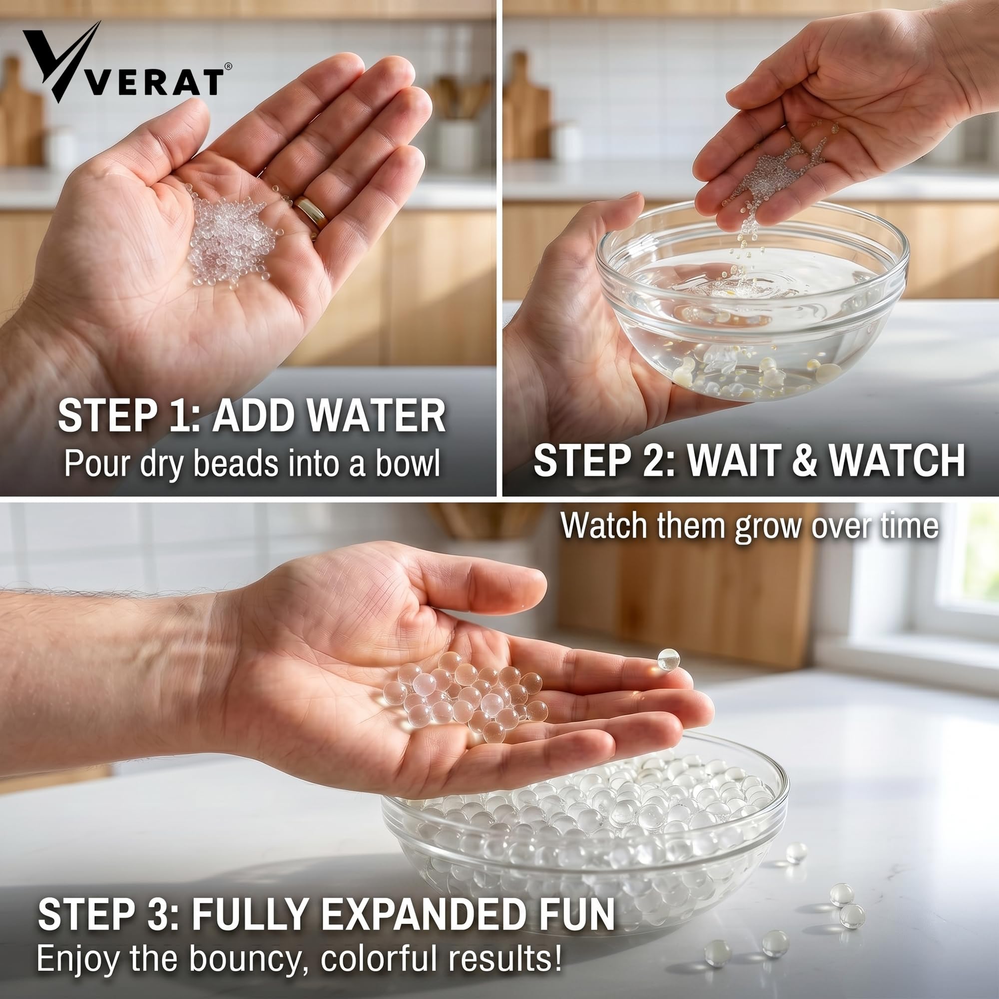 VERAT Water Beads - 50,000 Pack for Vase Fillers & Decor -4