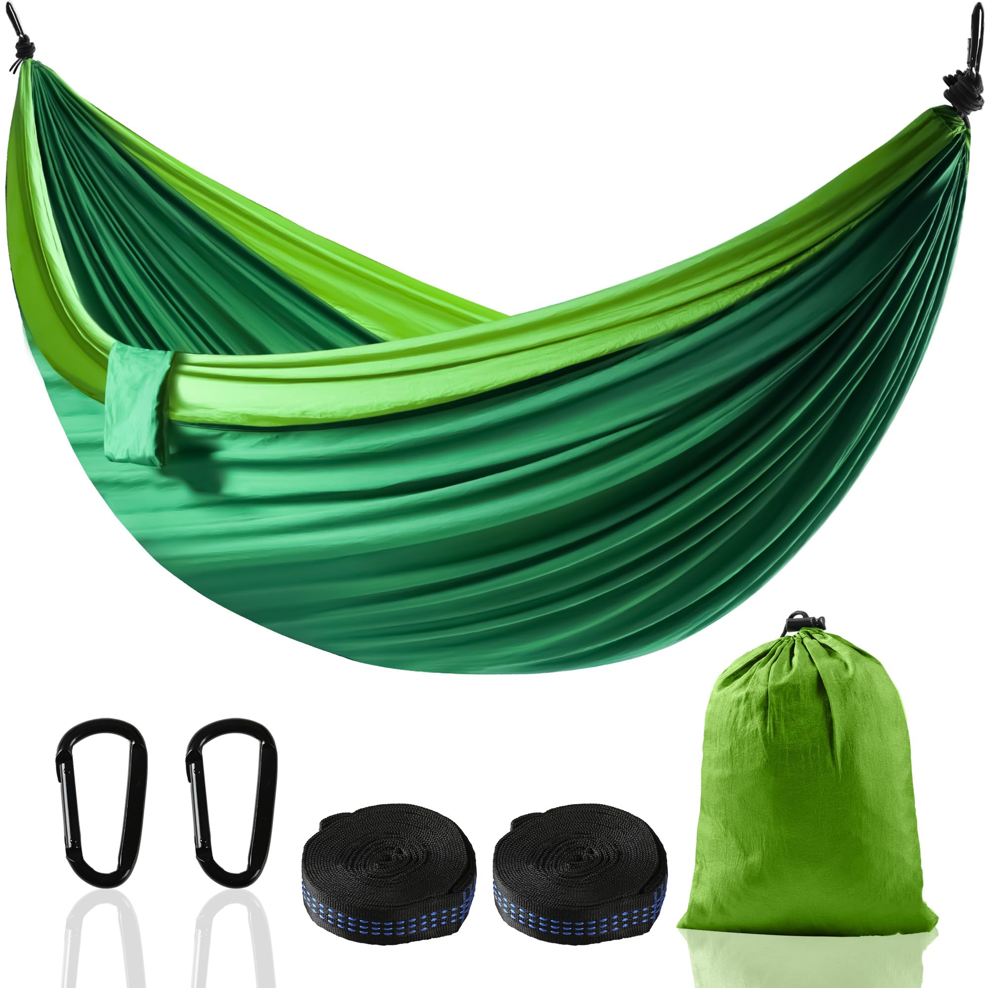 Hängematte XXL für 2 Personen 300 x 200 cm – Faltbar, Ultralight & Tragbar – Hängematten Outdoor mit 300 kg Tragkraft – Perfekt für Garten, Camping, Reisen (orangefarbene Farbe)