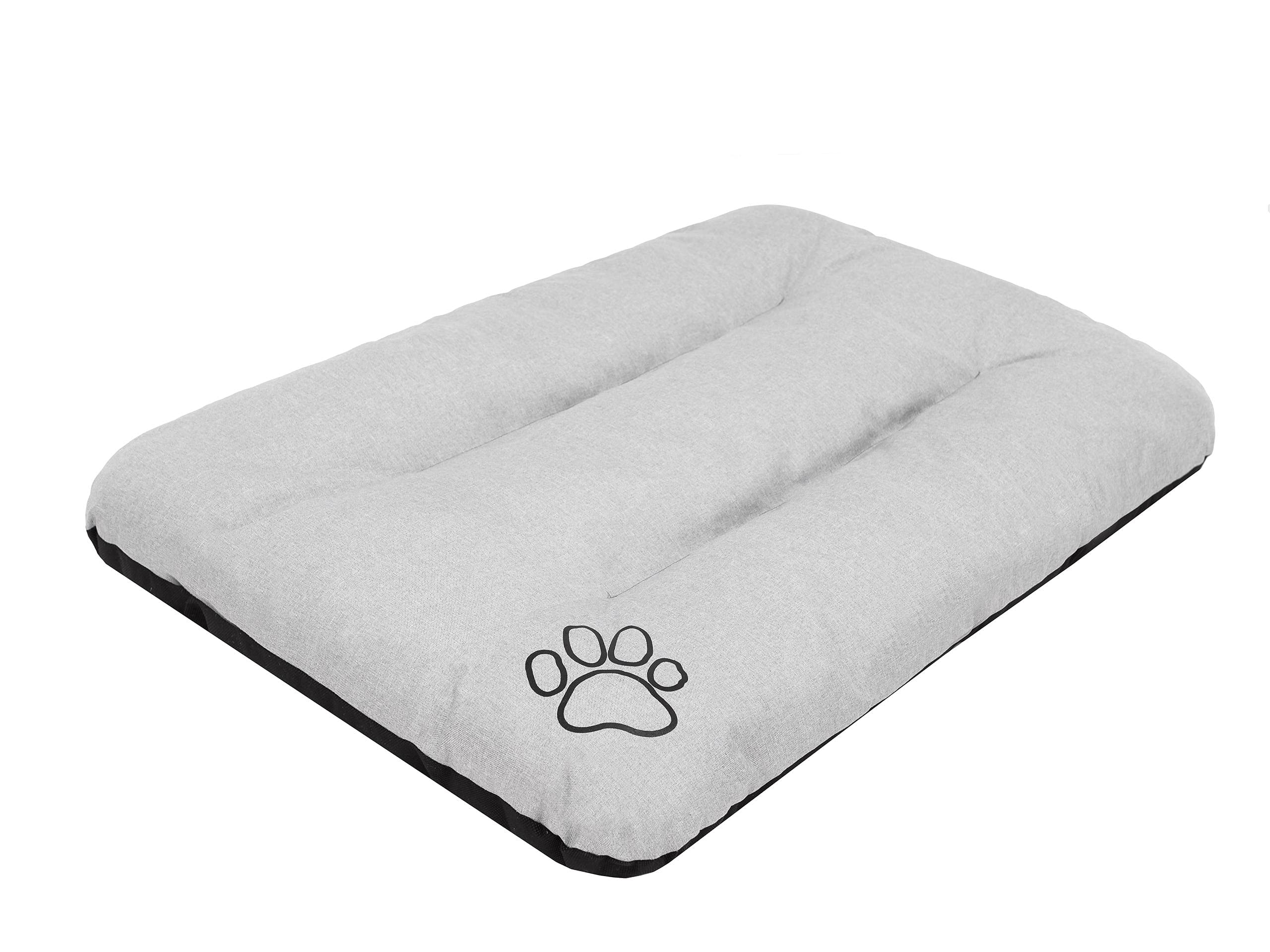 Cama para perros, sofá para perros, cojín para perros, sofá, colchón, cama, cama para animales, suave, cojín R2, 100 x 70 cm, cenizas ecológicas