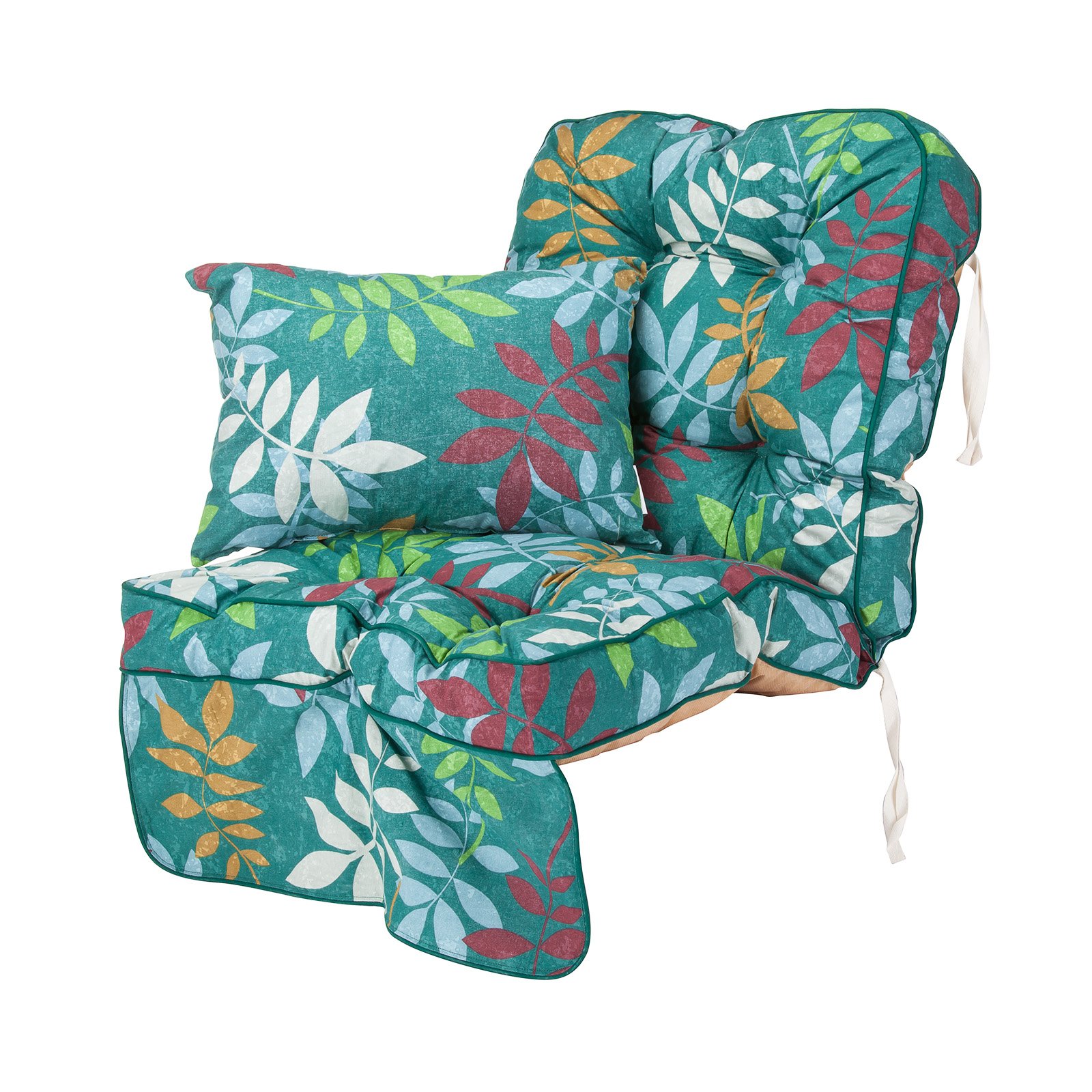 Alfresia Replacement Alexandra Green Leaf Garden Swing Seat CushionClassic Style from B&Q