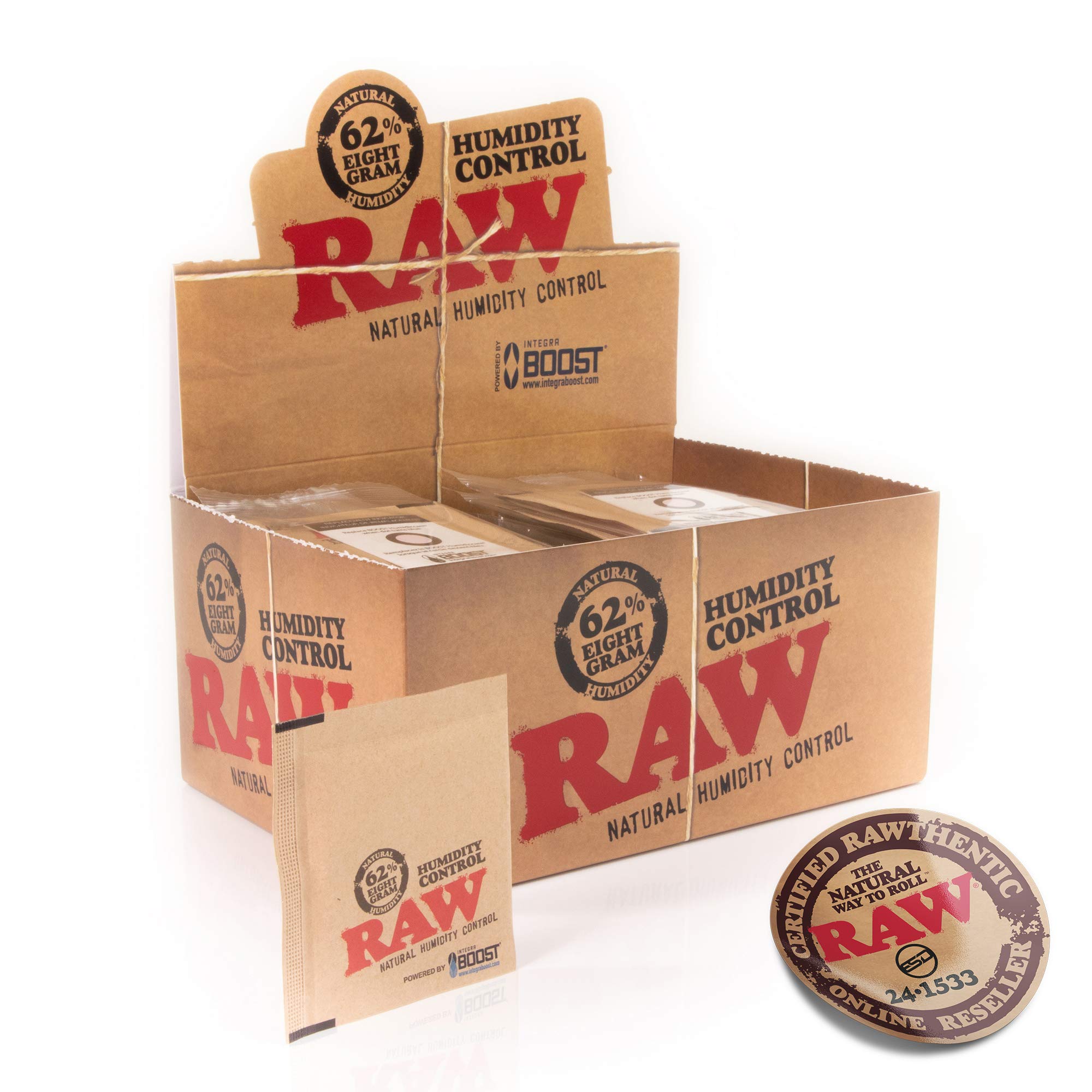 Amazon.com: RAW X Integra 8GM 62% Humidity Packs | 62% RH Humidity Control  | Keep Your Cigars or Prerolled Cigarettes Fresh