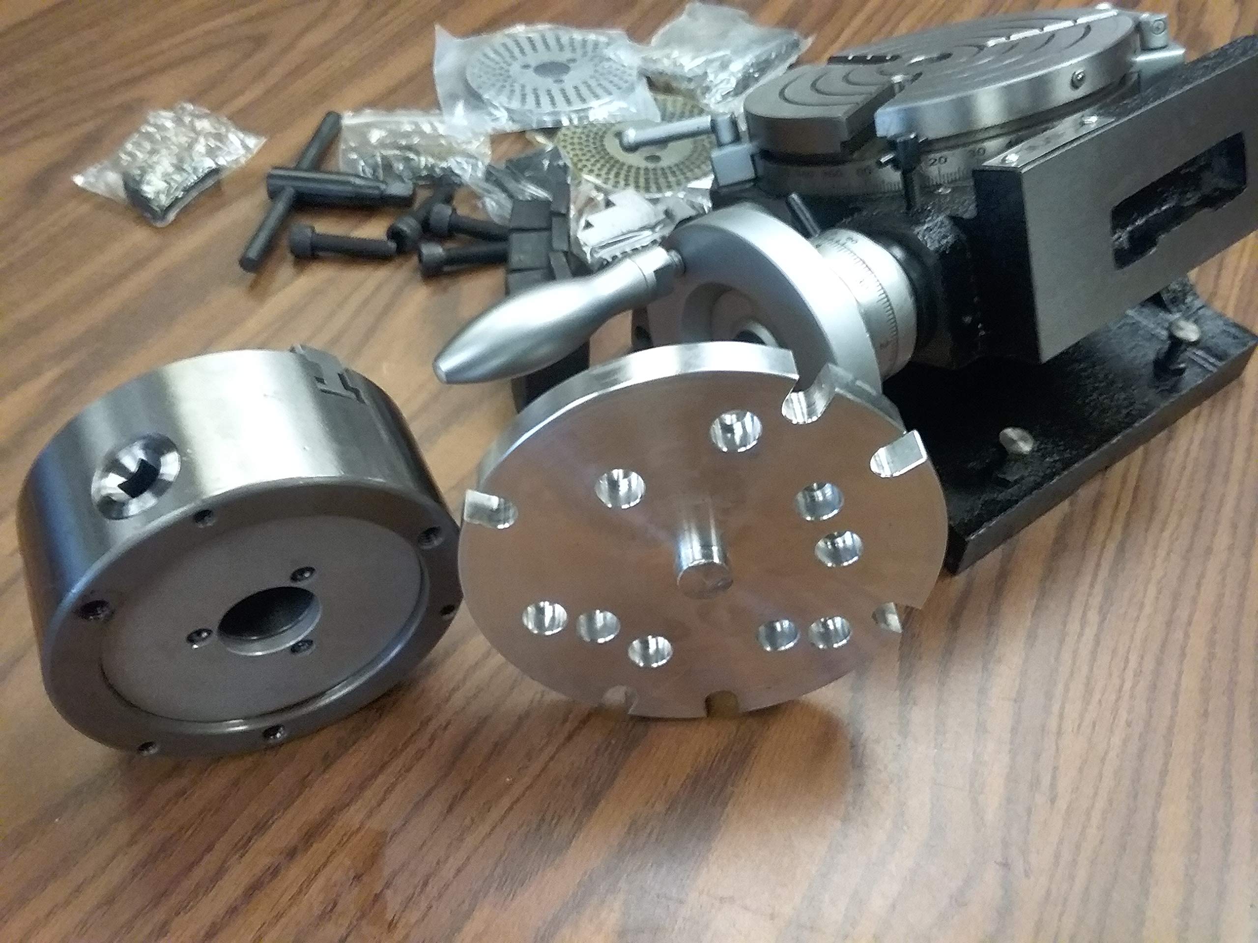 6 Tilting Rotary Table Heavy Duty w. 5 Chuck Dividing Plates #TSK-150- NEW product thumbnail 5