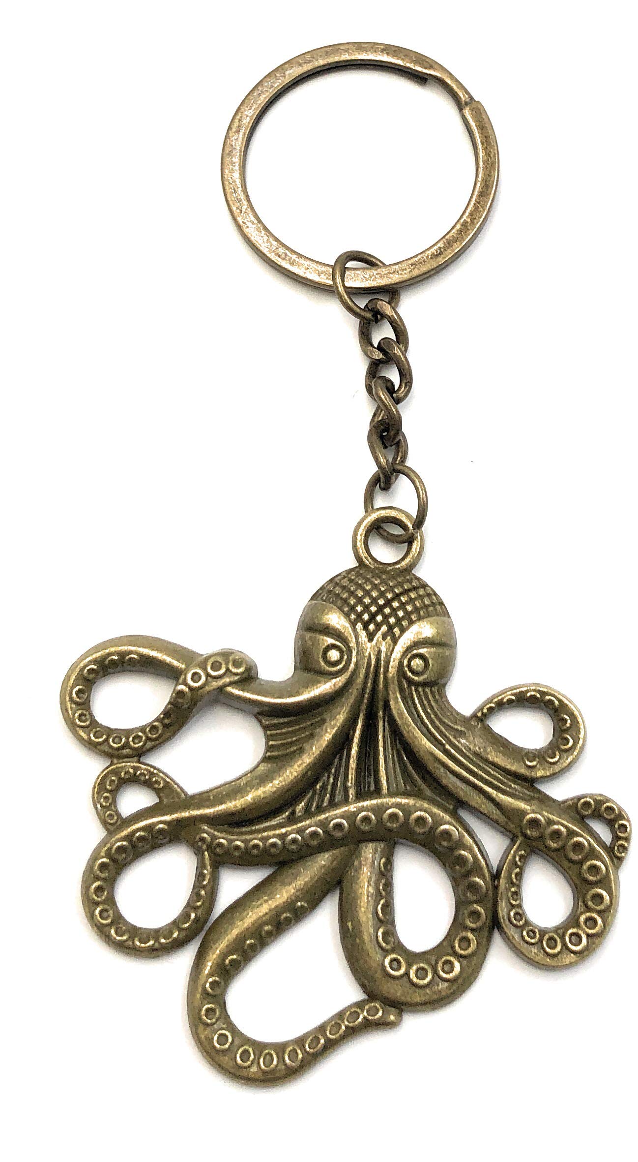 Onwomania Onlineworld2013 Keyring octopus octopus bronze metal pendant charm
