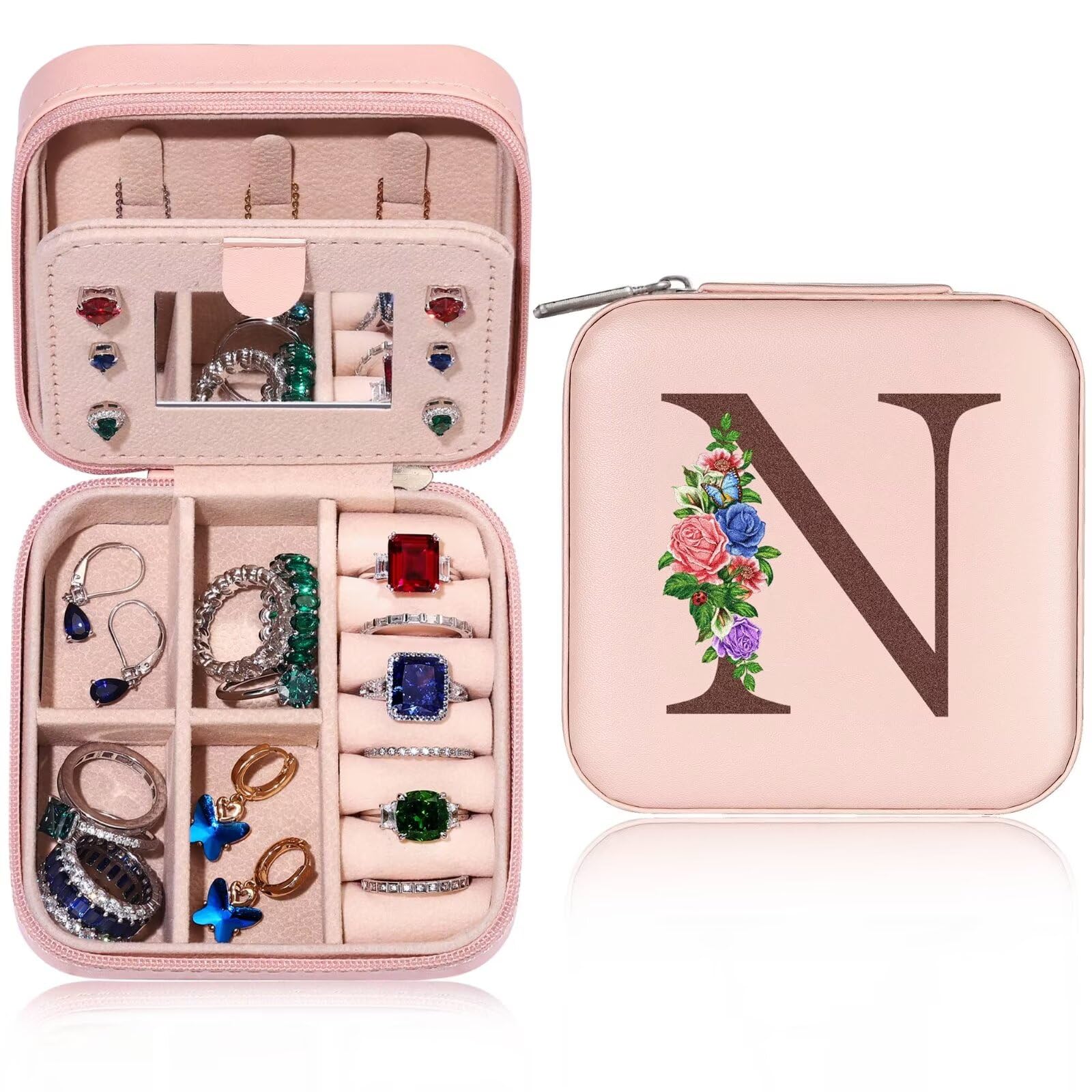 Tingn Girls N Ting Jewellery Box For Travel Organiser, Birthday Gifts For Wome, Mum Birthday Gifts, Personalised Box