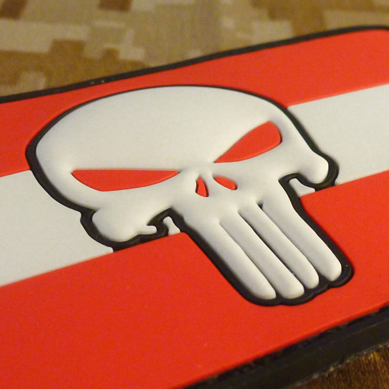 Punisher Skull Germany Flag Patch - 3D PVC Tactical Morale Patch 9x5cm