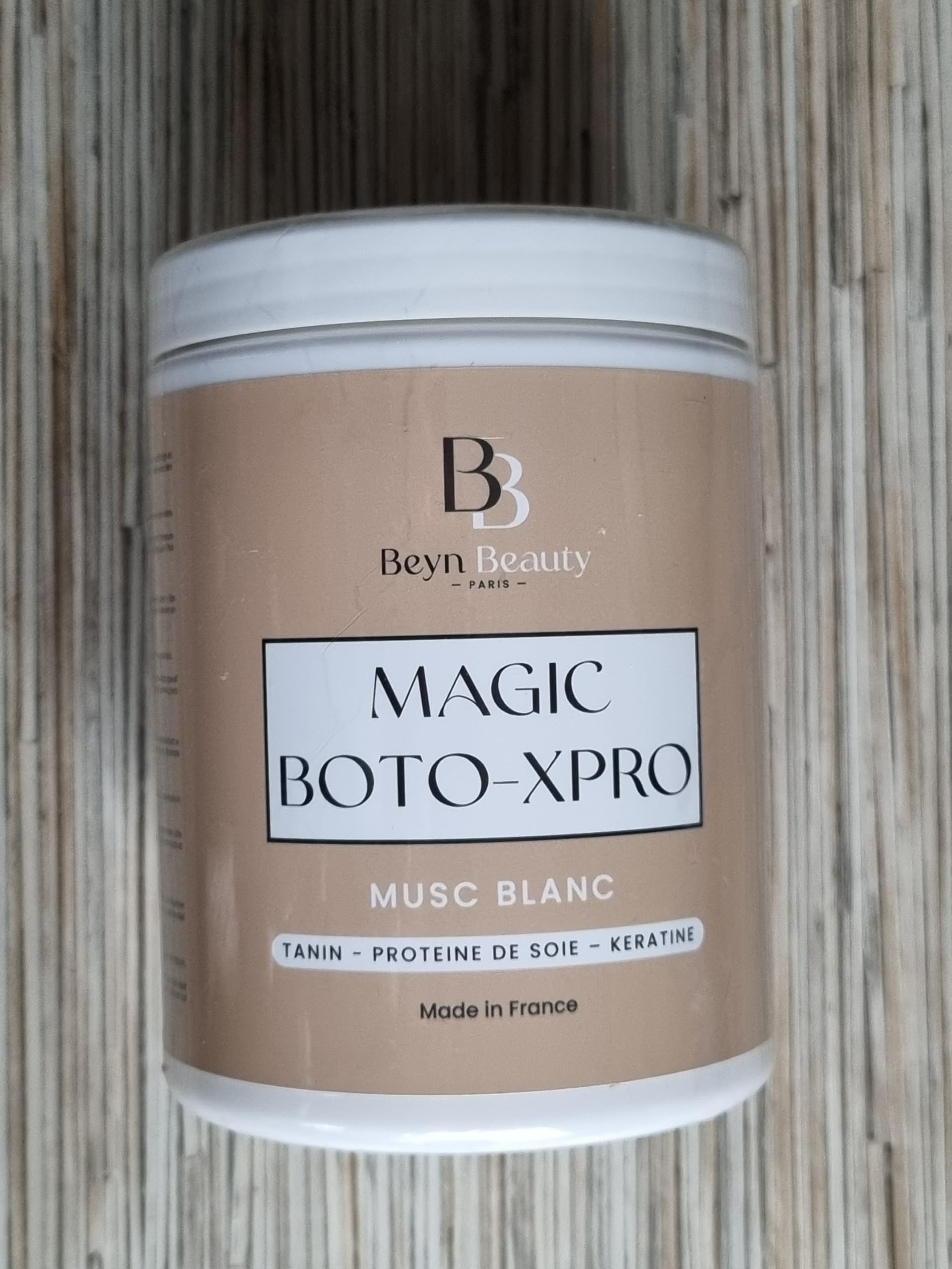 Magic Boto-xpro Haarpflege I Haar-Boto-xpro Pflege für geschädigtes Haar – spendet Feuchtigkeit, repariert und stärkt das Haar Keratin – Made in France (Weißer Moschus)