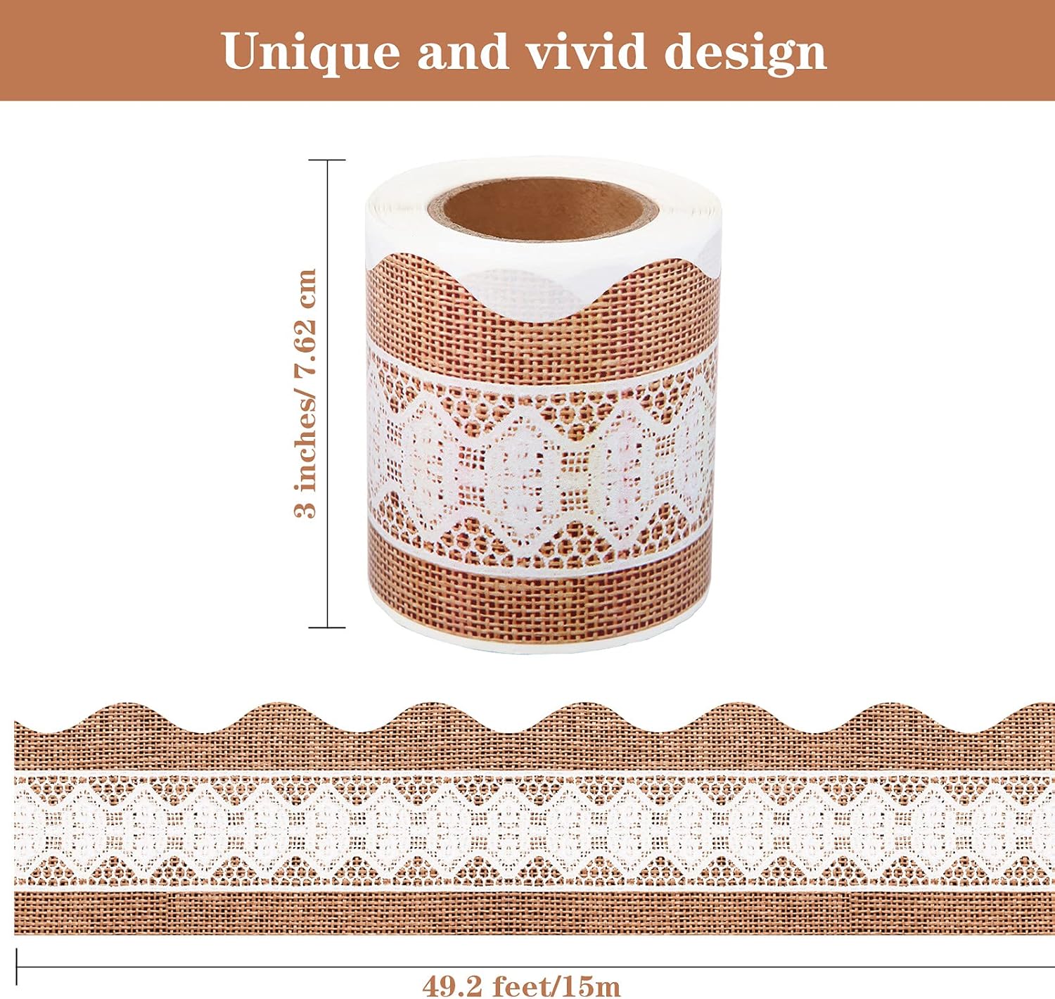 Buy Self Adhesive Bulletin Board Border Trim Border Burlap Scalloped Burlap Classroom