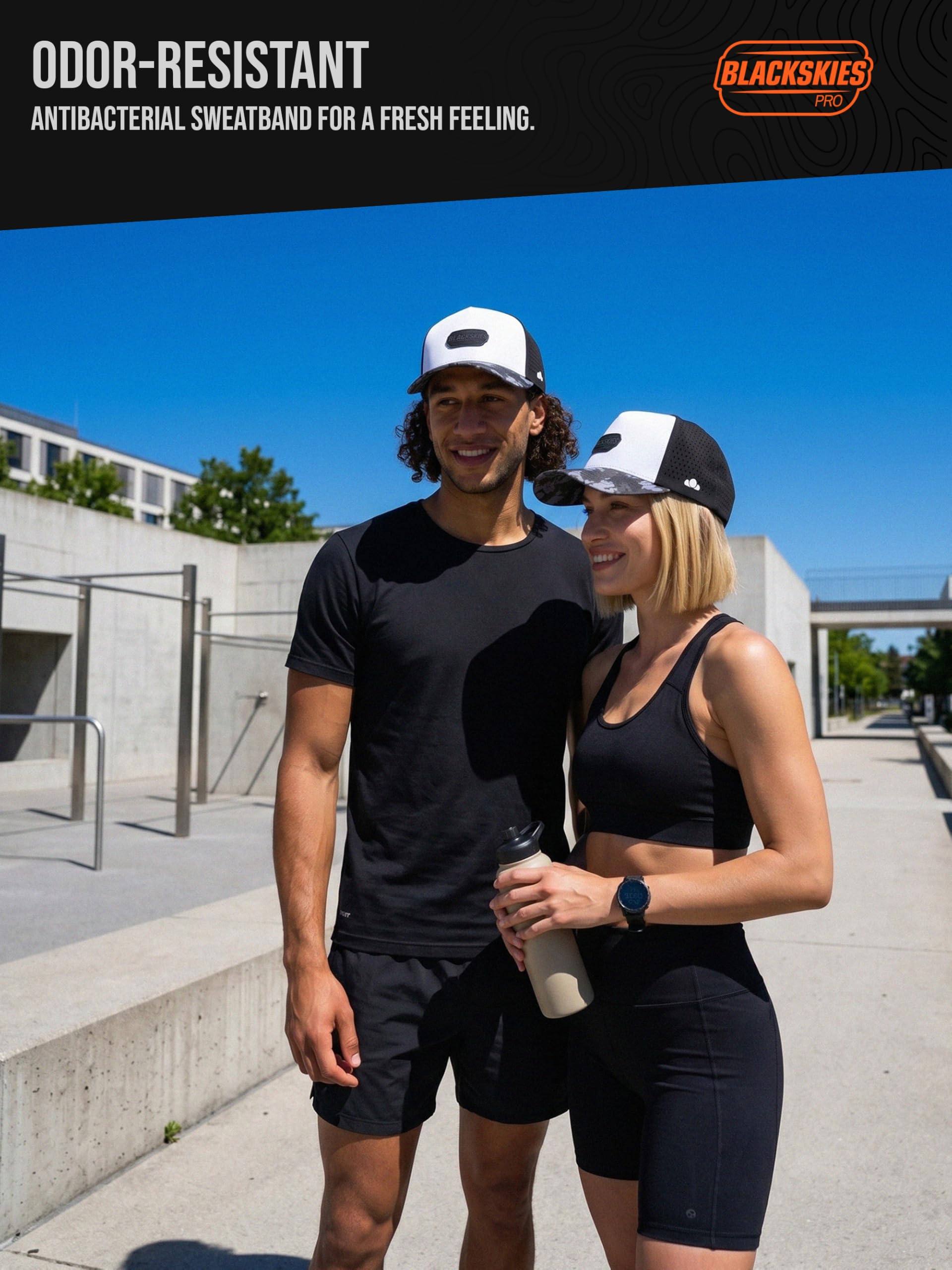Blackskies® Pro Flow Sport Performance Cap | Gorra de Béisbol Premium Unisex Repelente al Agua | Running Pádel Gimnasio Surf Playa Tenis Hombre Mujer