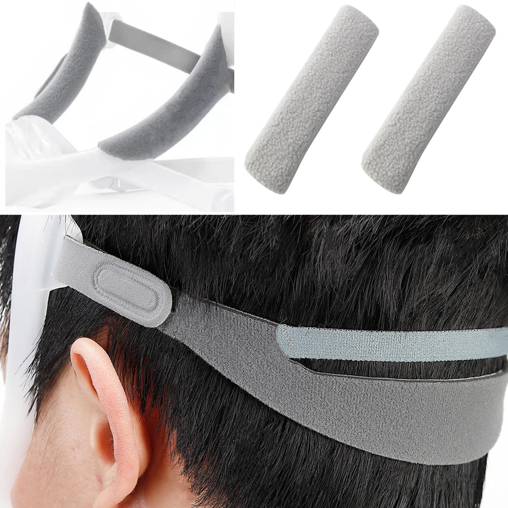 Sponsored Ad - Replacement Headgear Strap for Nasal Dreamwear, Premium Stable Material Supplies Adjustable Fit Design Included 1 Strap + 2 Strap Covers to Reduce Red Face Pressure
