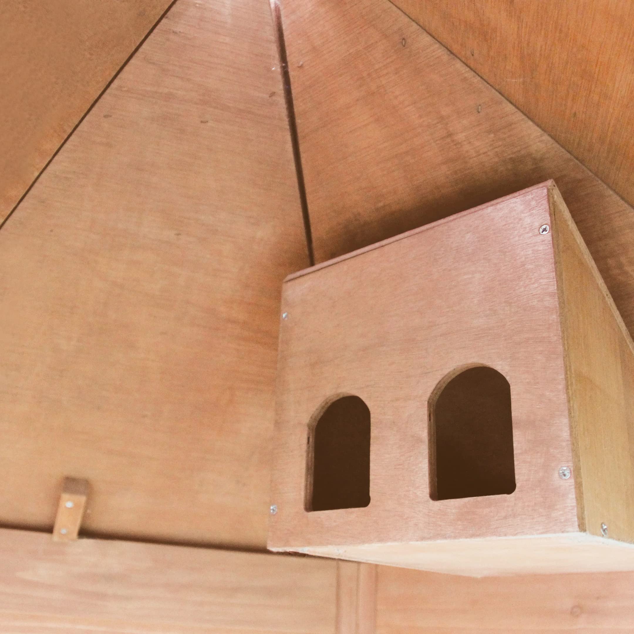 Voladera para Pájaros de Jardín - Pajarera Exterior (Canarios, periquitos, etc.) - Voladero Hexagonal en Madera