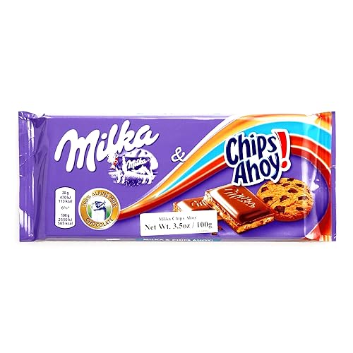 Barra de chocolate Milka Fichas Ahoy 35oz cada uno 1tema por pedido