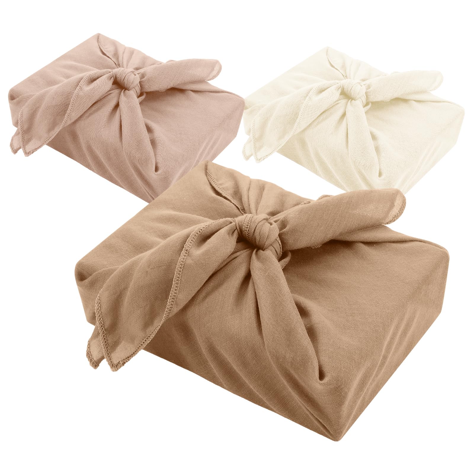 Papier cadeau réutilisable en lin pour offrir avec le cœur - 7