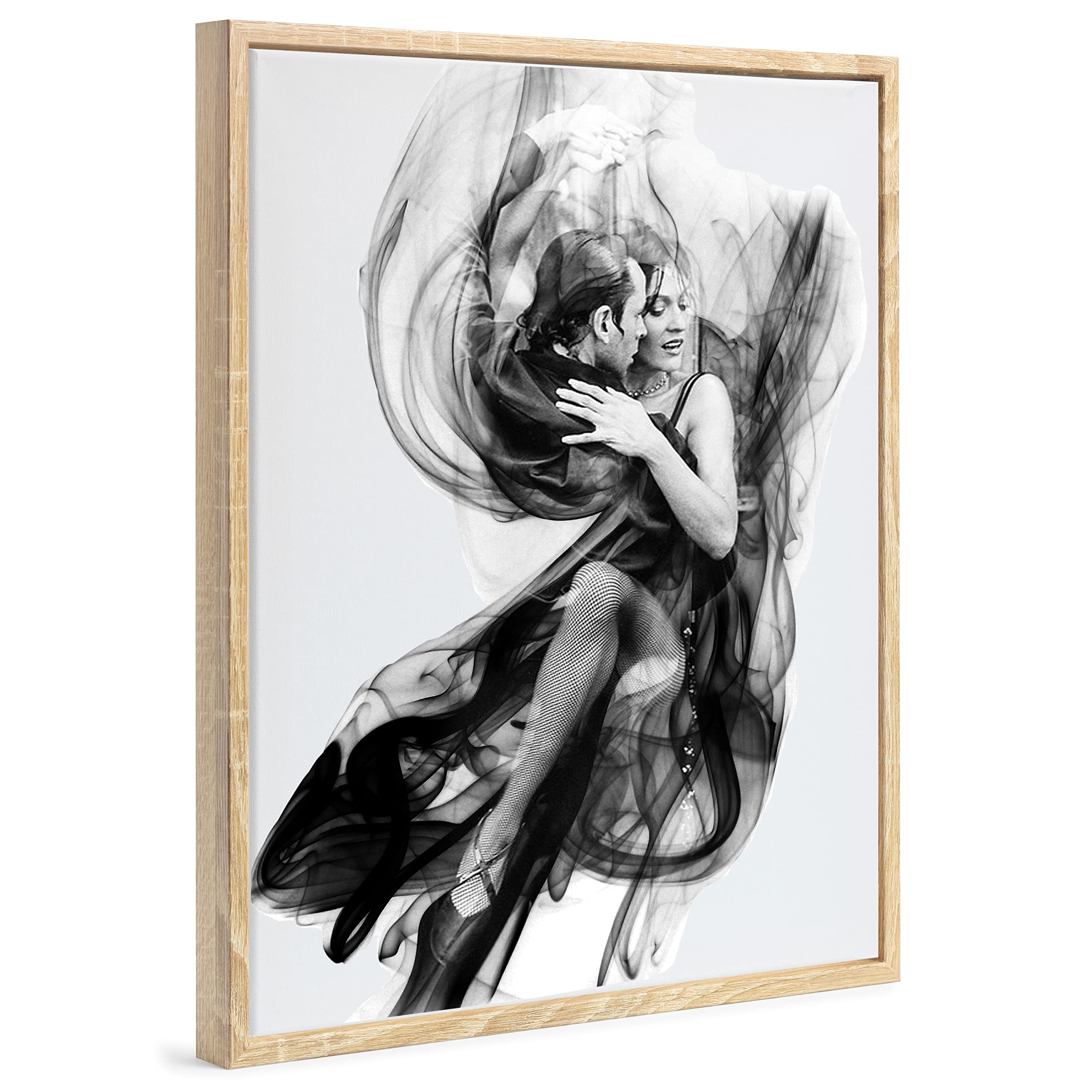 Ramka na zdjęcia pusta ramka na płótnie obrazy na blejtramie | format 61 x 91,5 cm o wyglądzie drewna Sonoma