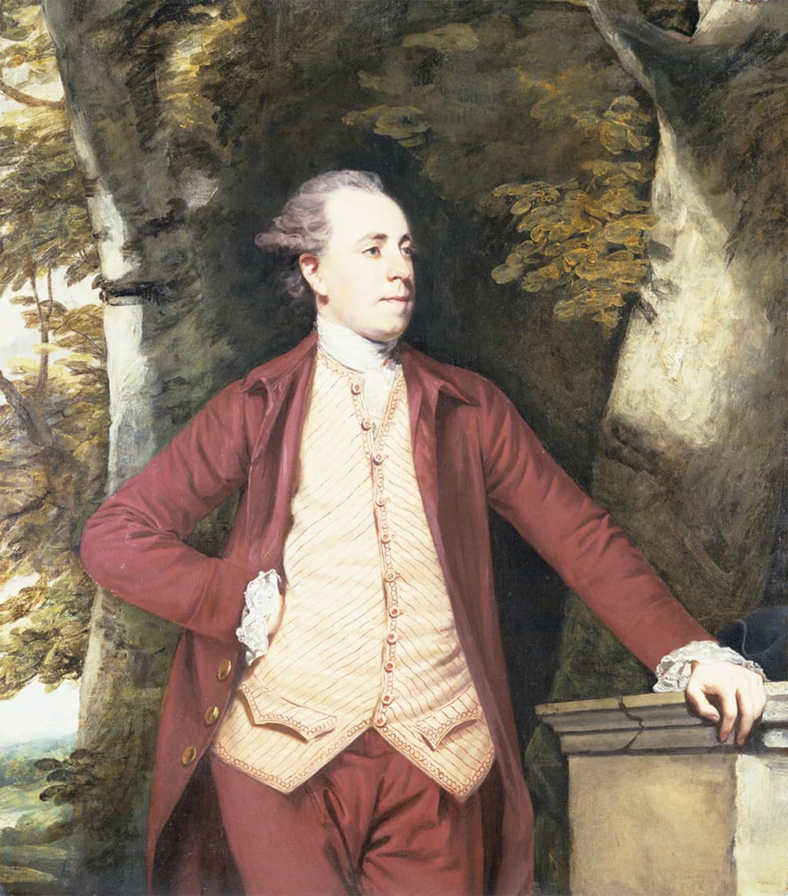 SERENDIPITP Retro Picture Poster Wall Art Pictures Painting Portrait of Richard Crofts of West Harling Norfolk by Joshua Reynolds Wall Art Canvas Print for Wall Decor 60x90cm