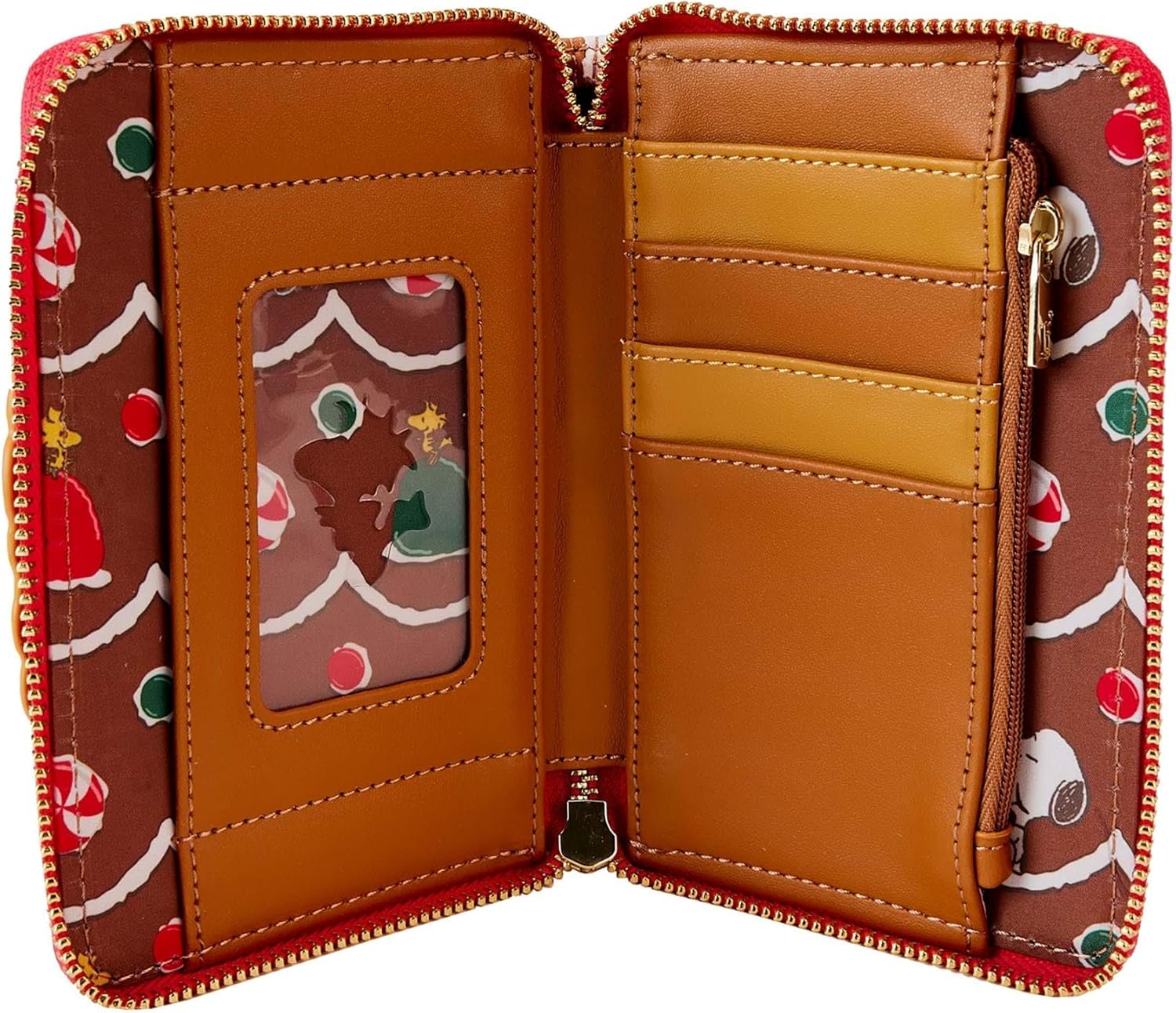 Loungefly Peanuts Snoopy Gingerbread Wreath Wallet Snoopy