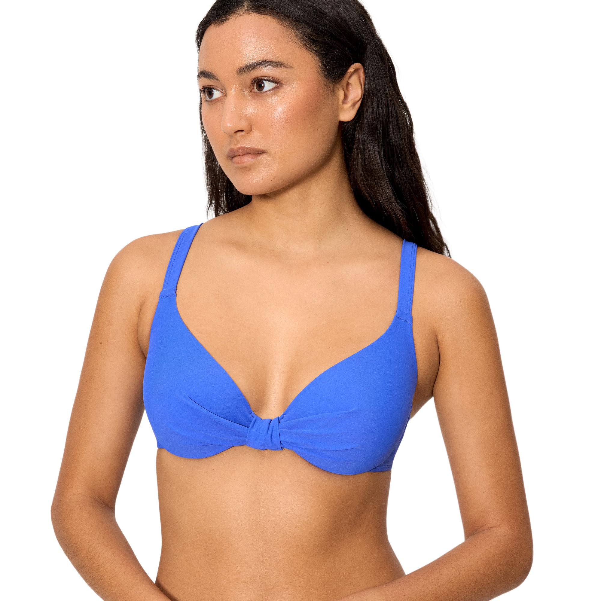 YSABEL MORA. Top Bikini con Aro Copa B. Top Bikini con Aro Y Relleno Tirantes Anchos Regulables. Color Liso para Look Completo .Colección Palms.