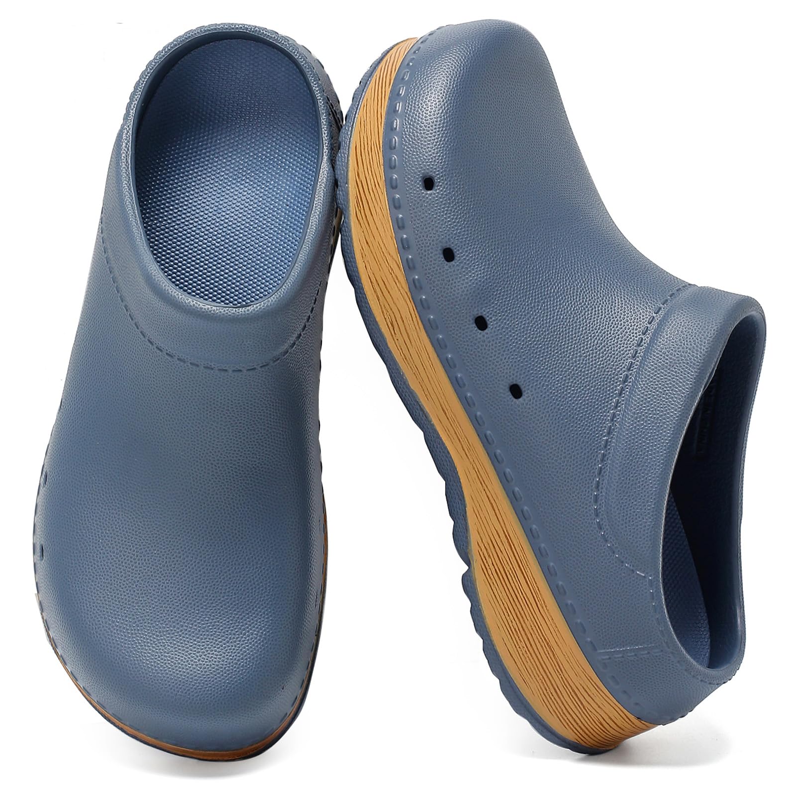 Clogs for Women Men Lightweight Nursing Clogs Comfort EVA Footbed with Arch Support Nursing Shoes Women Mule Non Slip Closed Toe Garden Work Shoes-image-25