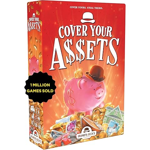 Grandpa Beck's Games Cover Your Assets Card Game | from The Creators of Skull King | Easy to Learn and Outrageously Fun for Kids, Teens, & Adults | 2-6 Players Ages 7+
