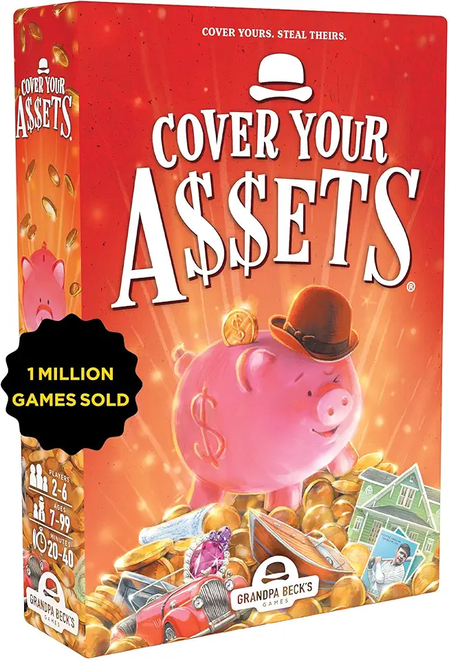 Grandpa Beck's Games Cover Your Assets Card Game | from The Creators of Skull King | Easy to Learn and Outrageously Fun for Kids, Teens, &amp; Adults | 2-6 Players Ages 7+