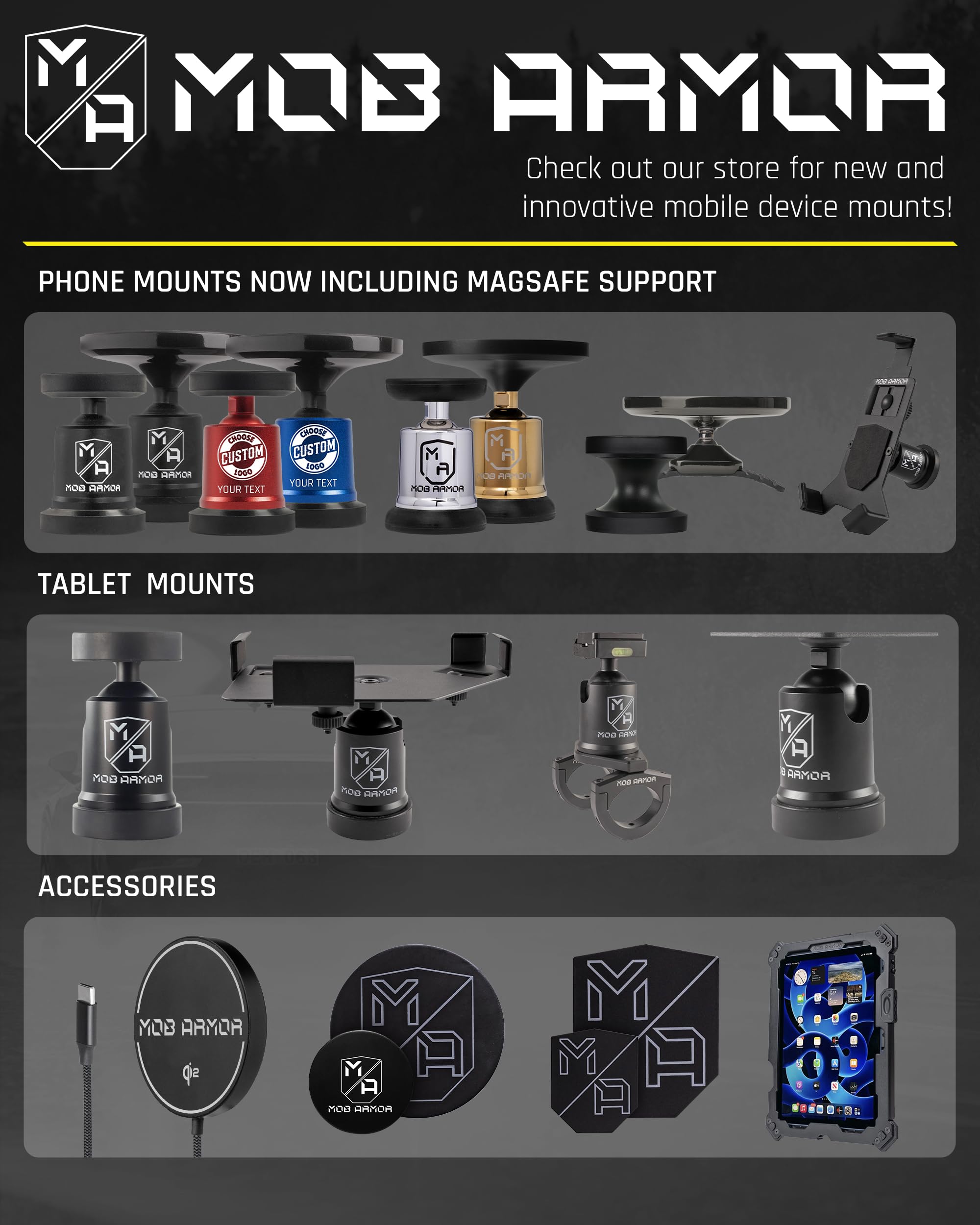 Mob Armor Flex Charge 2 – Qi2 & Magnet Caricatore per auto, stazione di ricarica wireless per iPhone e Android