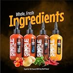 Maritime Madness, Simple Hot Boîte à sauces, fabriquée au Canada, 4 x 275ml Bouteilles à pression, Vegan, Sans gluten, Sans lait, Sans soja, Faible en sodium, Céto-friendly