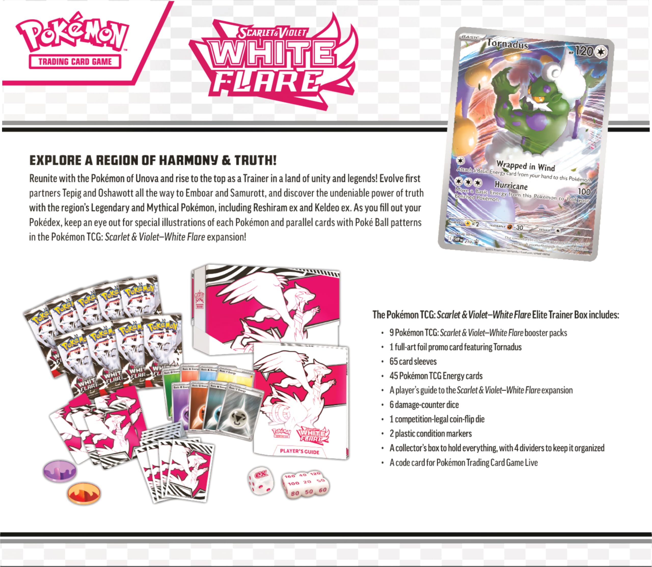 Pokemon TCG Scarlet & Violet 10.5 White Flare Elite Trainer Box