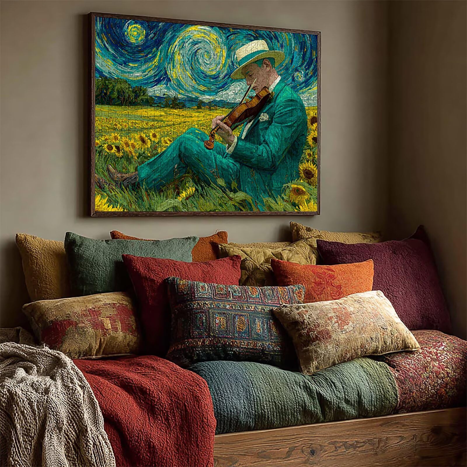Musica Puzzle 6000 Pezzi Adulti, Puzzle Legno con Scatola 179x105cm, DIY Giochi Divertenti per Familiar, Idea Regalo Uomo e Donna, Squisita confezione Regalo, Estate Decorazioni, (Astratto) K-5544
