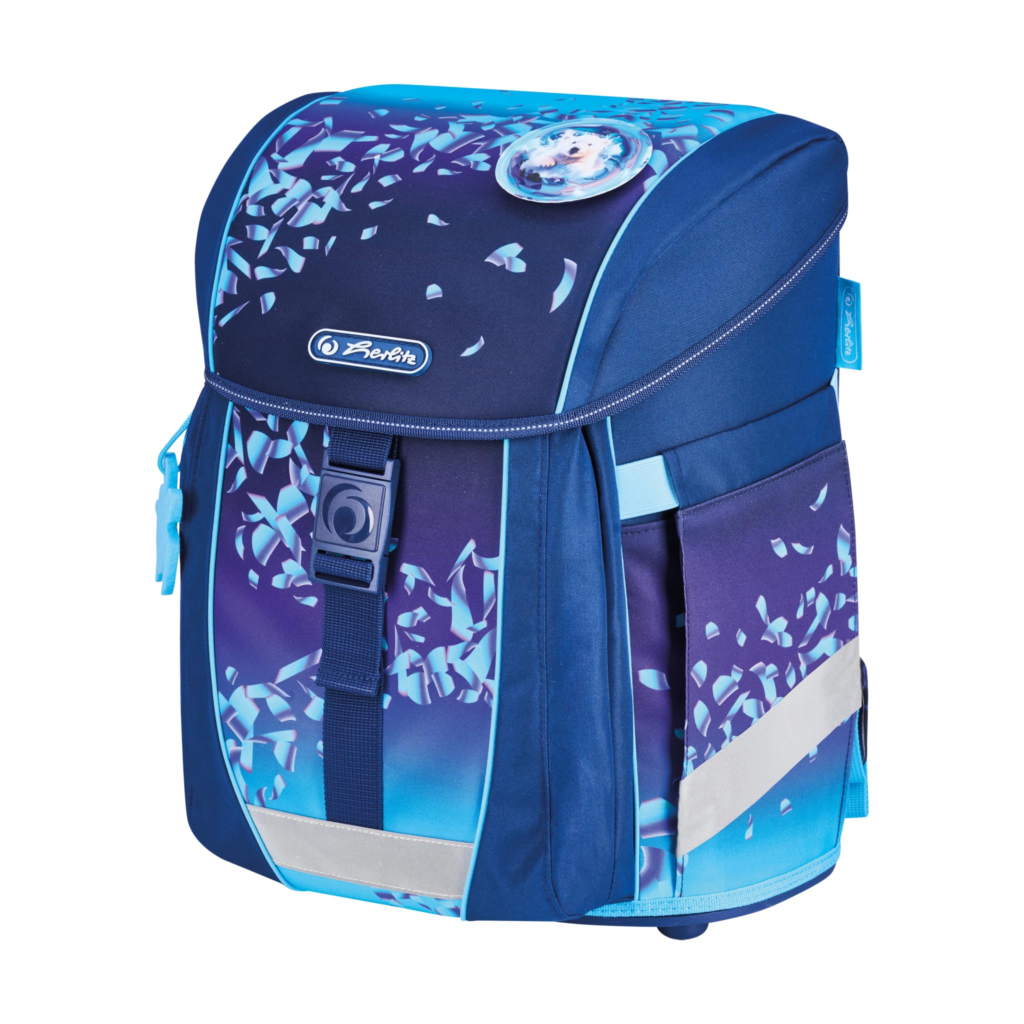 Herlitz FiloActive XL tornister szkolny dla dzieci, uniseks, niebieski, niebieski, 32 x 39 x 28 cm, 21l