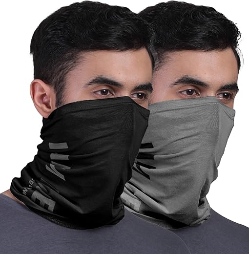 FREECULTR Unisex Printed Bamboo Bandana Anti Microbial Multipurpose Headband Cloth Face Mask for Dust and Sun Protection