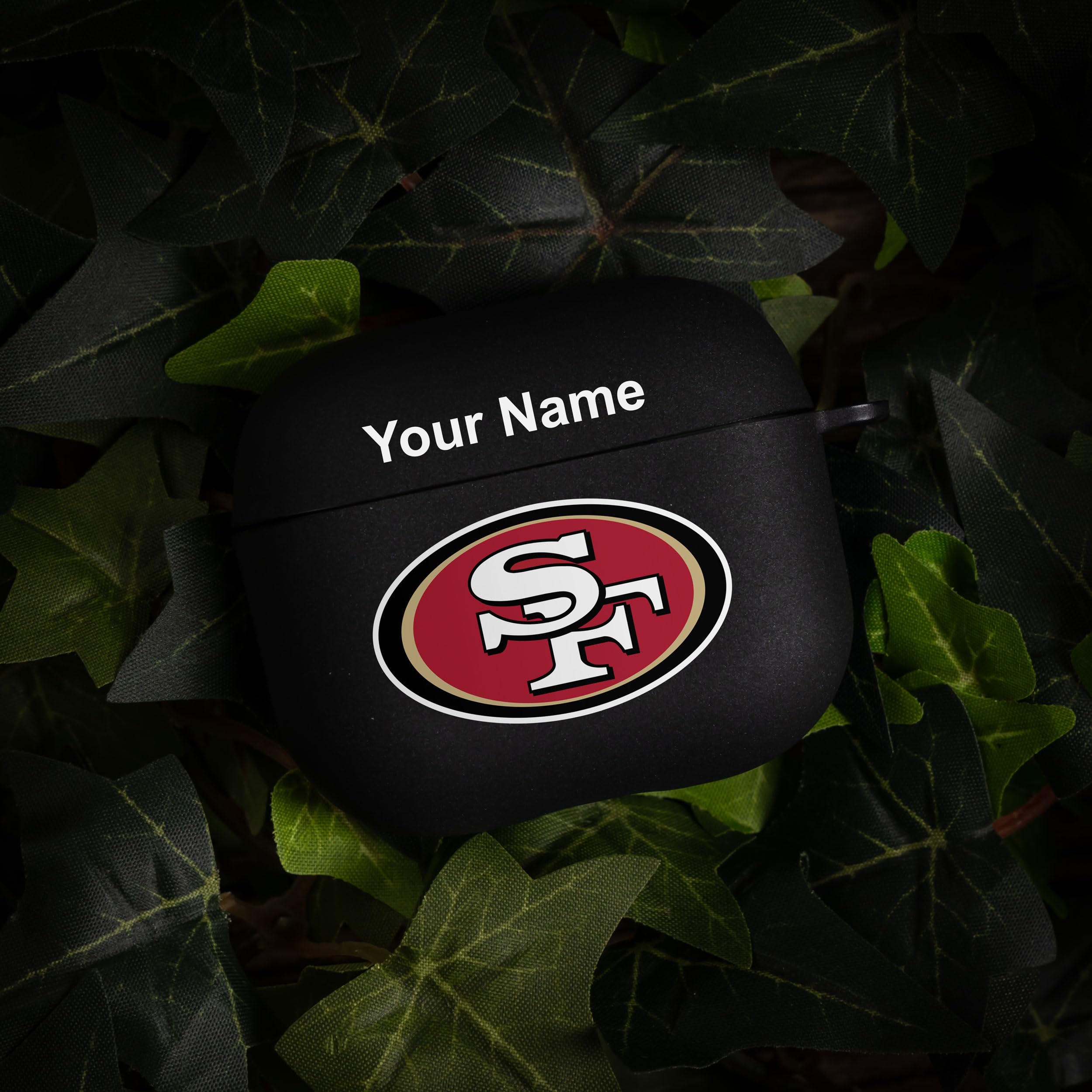 San Francisco 49ers Custom Name HD Case Cover Compatible with Apple AirPods Gen 3 (Black)