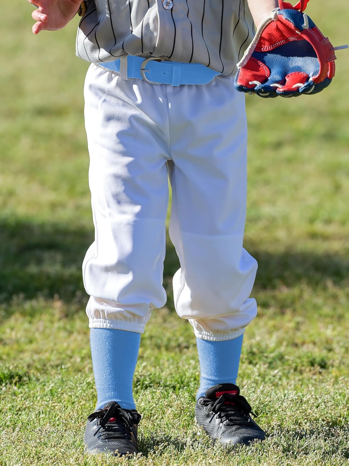 Toddler Baseball Socks and Belt Combo Set Cotton Youth Baseball Softball Socks Adjustable Belt for Boys Girls - Image 4