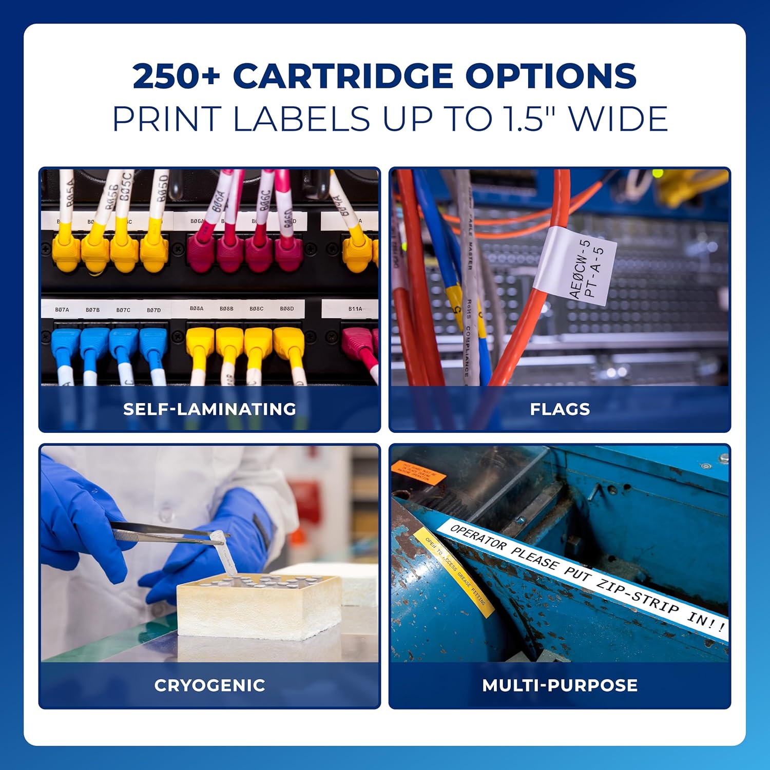 Brady M510 Portable Industrial Label Printer Kit with Carrying Case, Label Cartridge, Rechargeable Battery and Charger, 3.75" H x 5.75" W x 10" D