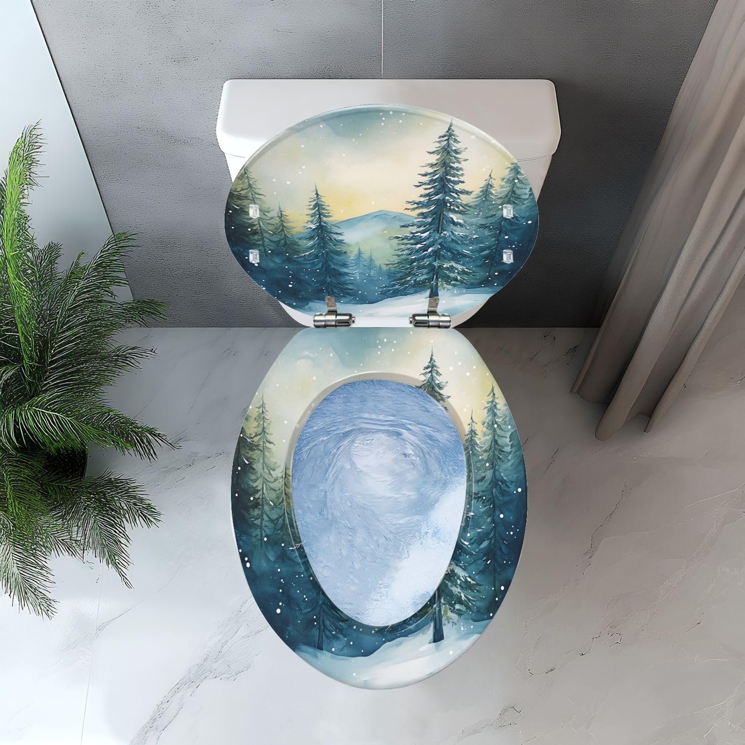 Sedile WC allungato per bagno