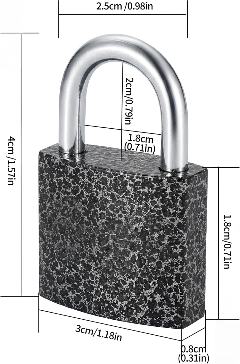 4 Pcs Small Keyed Padlocks with Keys, Pad Locks,Solid Brass Padlock with Key, Lockers Locks with Same Keys for Toolbox, Sheds, Storage Unit, Gym, Fence, Lockers Padlocks