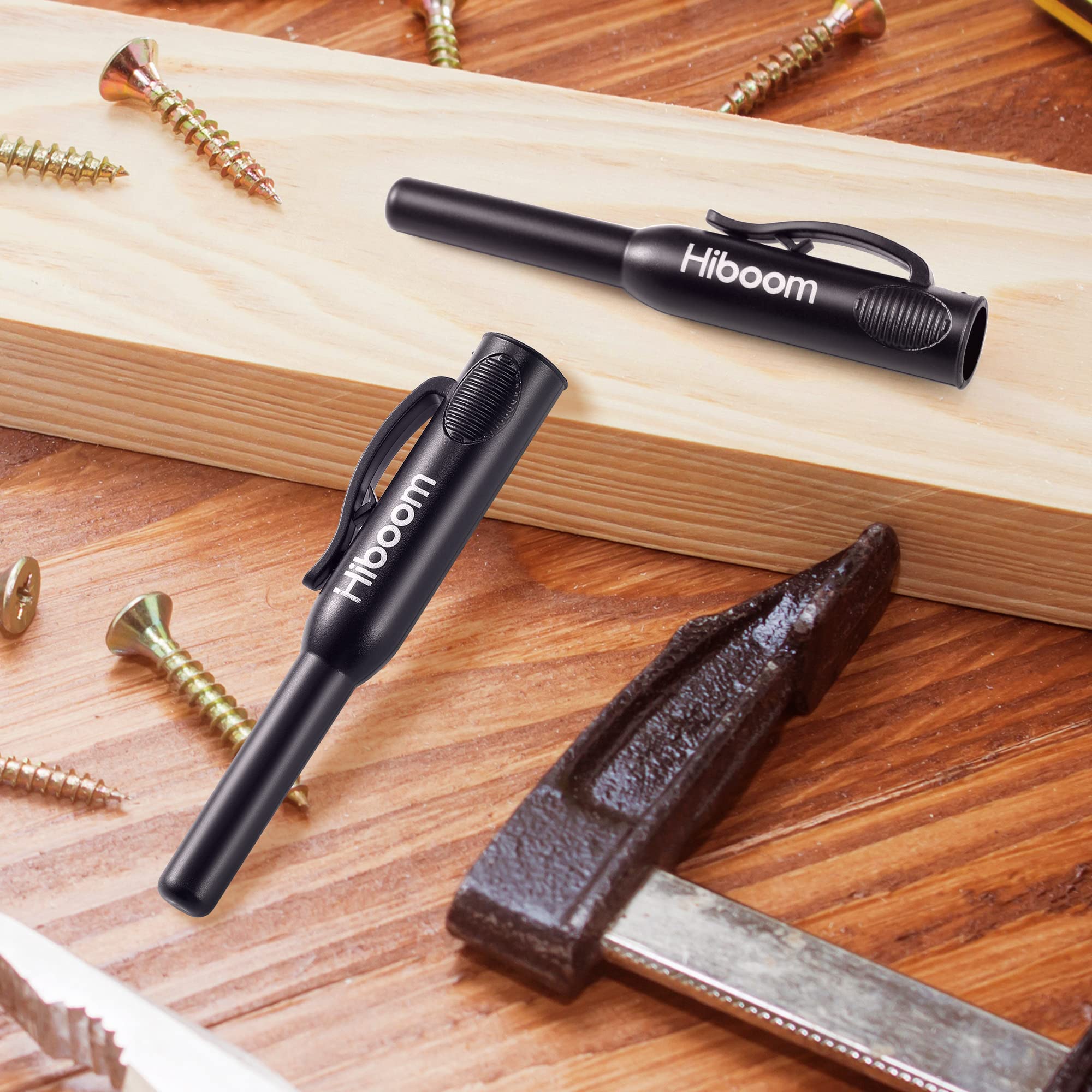 Hiboom 2 Pack Carpenter Pencil Cap with Pocket Clip for Woodworking — Amazon image 2
