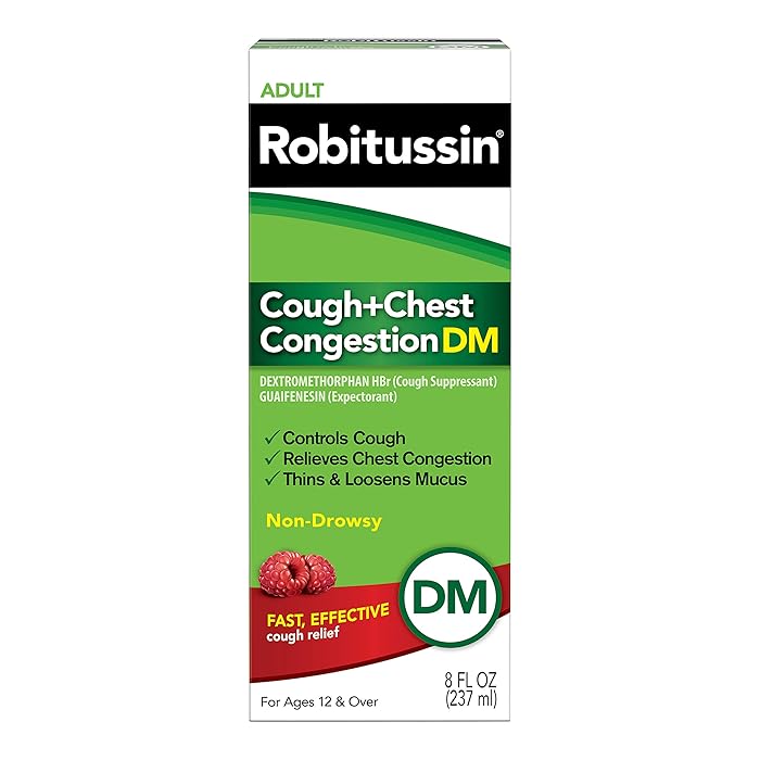 Buy Robitussin Cough and Chest Congestion DM, Cough Suppressant and