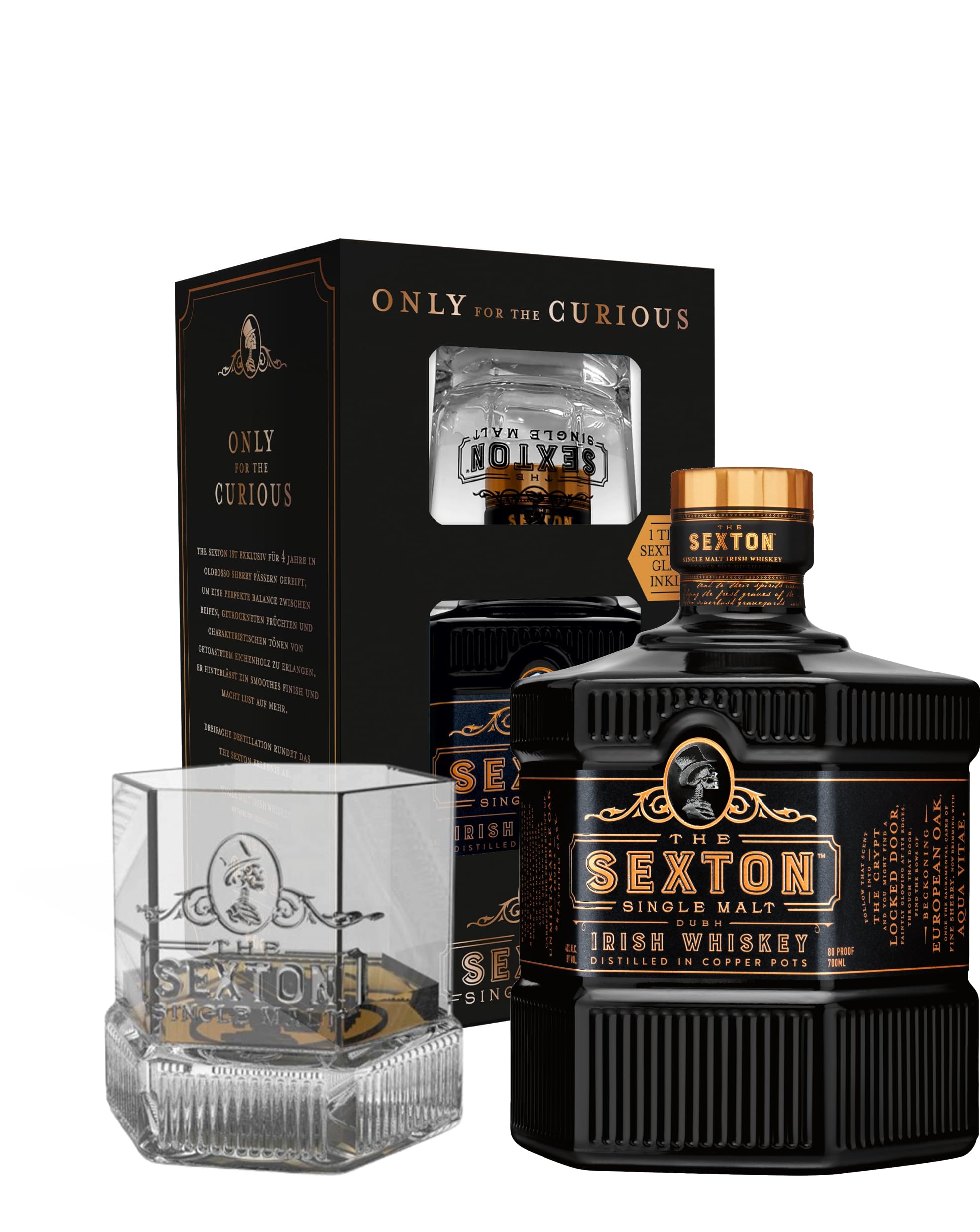 The Sexton Single Malt Whiskey in der Geschenkpackung 40% vol. (1 x 0,7l) – Irish Whiskey in Sherry-Fässern gereift