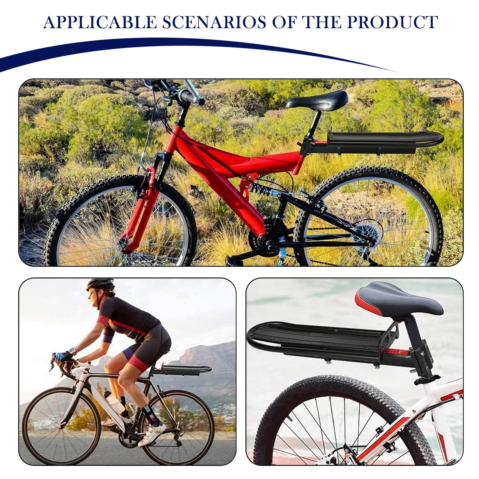 Portapacchi Posteriore Per Bicicletta, Portapacchi Per Bicicletta Portapacchi Per Bicicletta Portapacchi Universale Regolabile Accessori Per Bicicletta Portapacchi A Sgancio Rapido Portabici 85277713