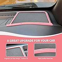Vista 6 de Funda para altavoz Bronco A-Pilar, cubierta de altavoz de consola central compatible con accesorios interiores Ford Bronco 2021-2023, rosa