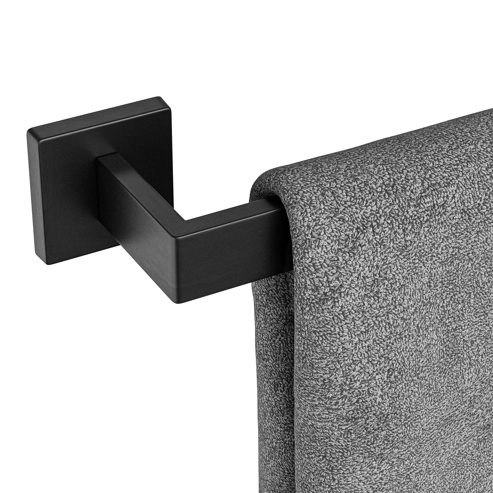 20-Pieces Matte Black Bathroom Accessories Set, 24 Inch Bathroom Hardware Set, SUS304 Stainless Steel Bath Towel Bar Set, Towel Racks for Bathroom Wall Mounted, Modern Bathroom Decor — Amazon image 16