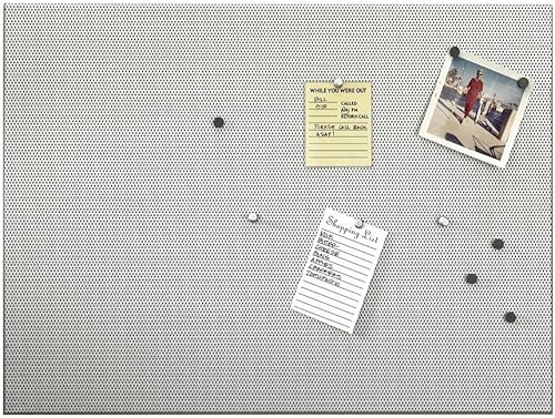 Umbra - Tablón de anuncios magnético y para tachuelas Metal Gris L