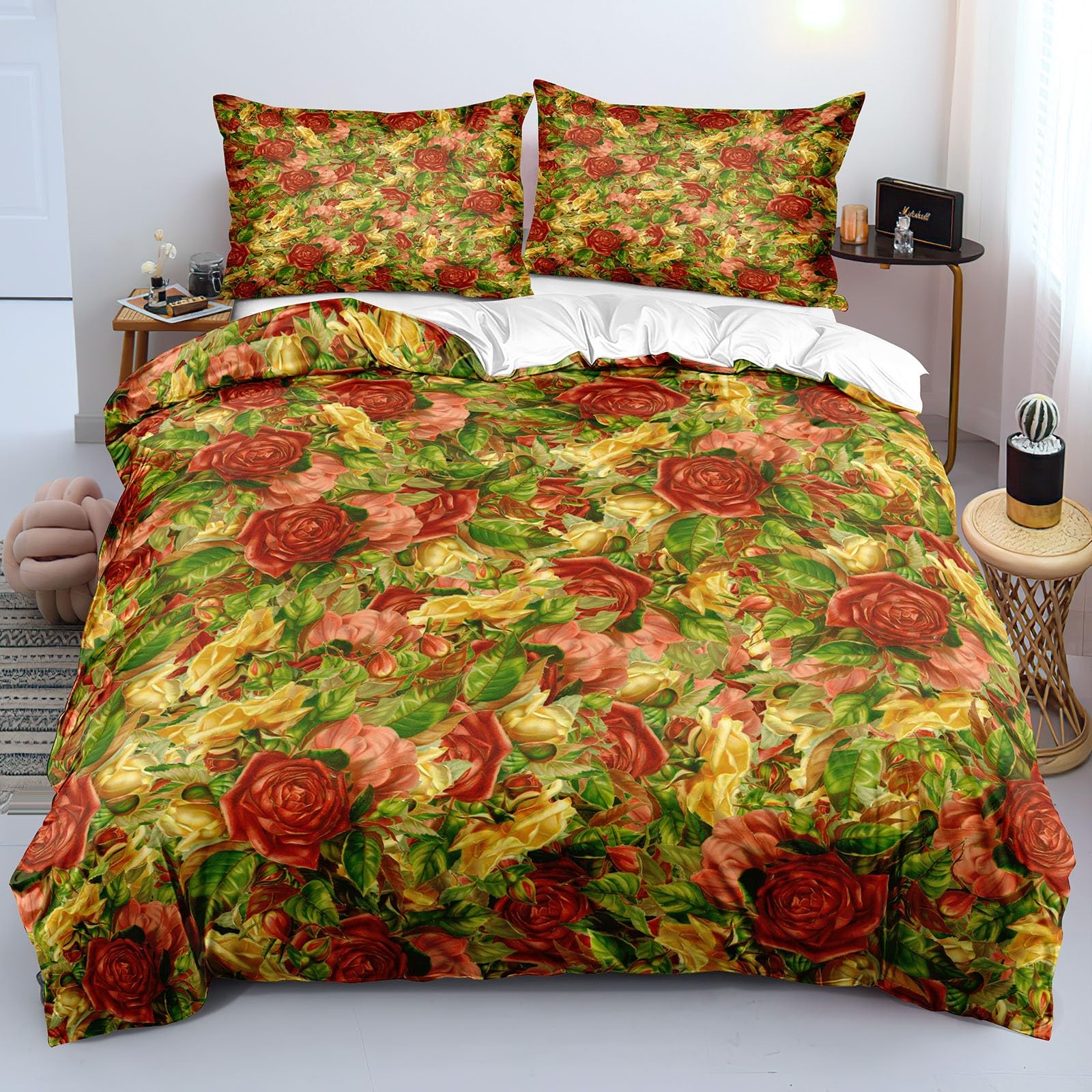 Housse de couette 100% microfibre supérieure motif peint 3D de qualité durable K434