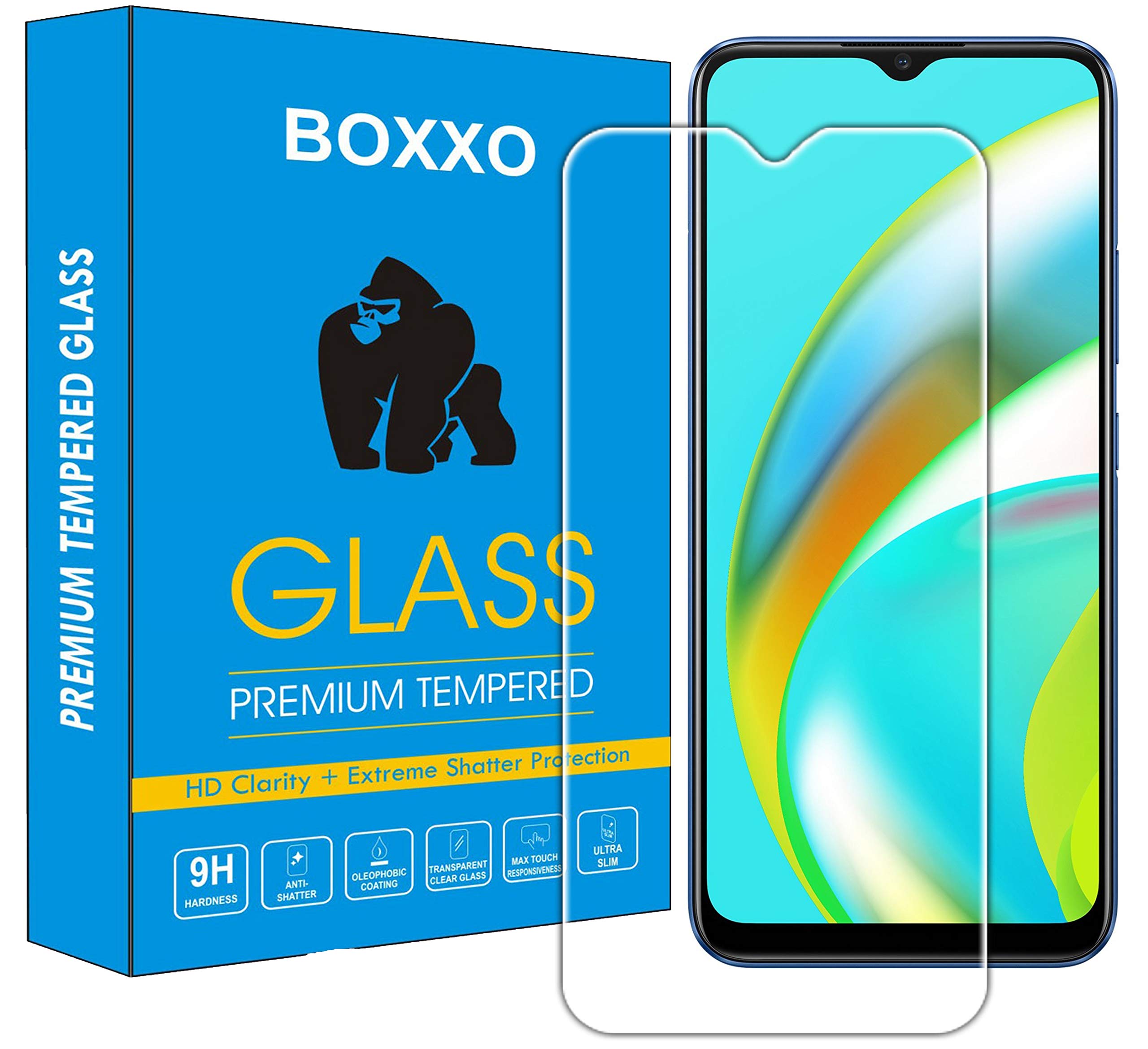 BOXXO Full Protection Tempered Glass for Realme C11 2021 [Anti-Scratch] [Gorilla] [Free Cleaning Kit Included] (B09FGWQMQB) Amazon Price History, Amazon Price Tracker