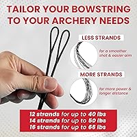 Vista 8 de Legend Cuerda de arco recurvo - Reemplazo de cuerda de arco Dacron - Cuerdas de arco tradicionales - Accesorios de arco recurvo - Equipo de tiro