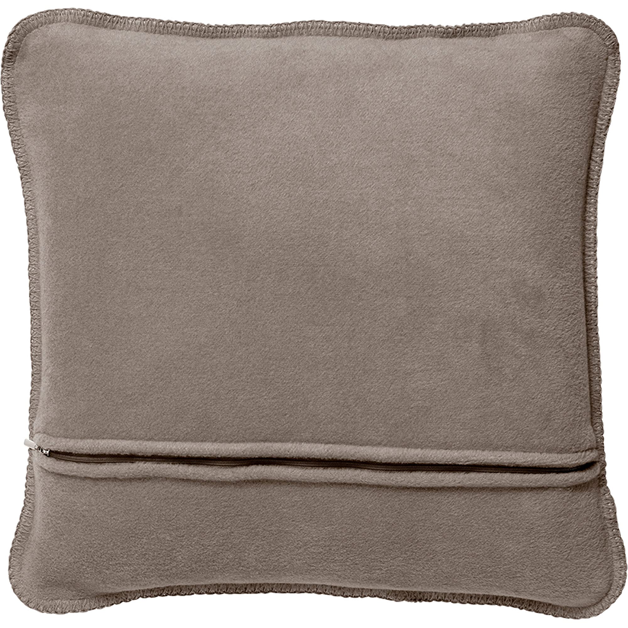 Joop! Kissen Uni Doubleface Taupe-Anthrazit Baumwolle/Polyacryl, Maße: 50cm x 50cm, 651129