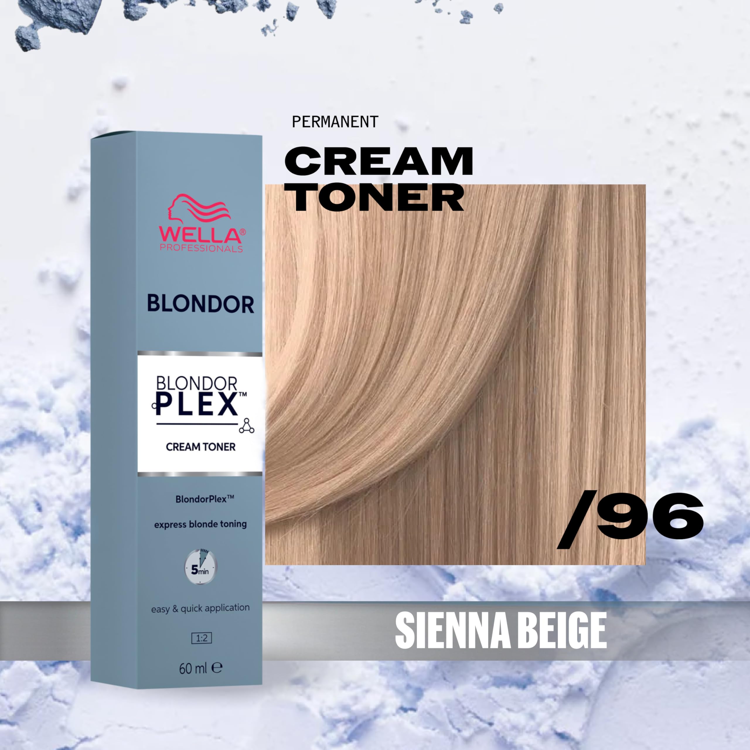 Wella Blondor Plex Cream Toner Sienna Beige /96 60ml - Crème Tonifiante Pour Cheveux Décolorés