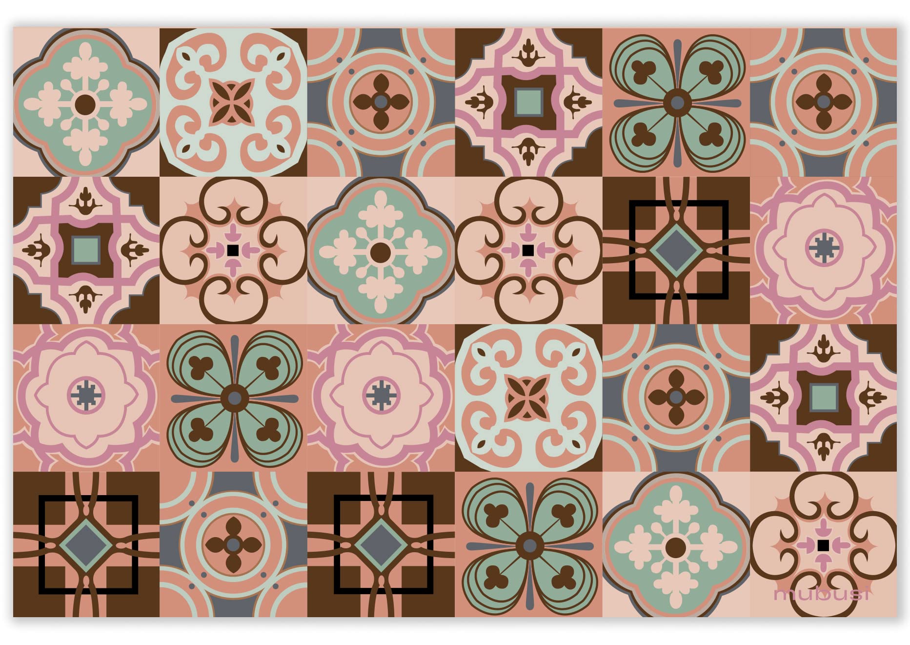 Alfombra Vinílica Cocina Salón - Varios Tamaños - (Candy Rojo 40x60 cm)