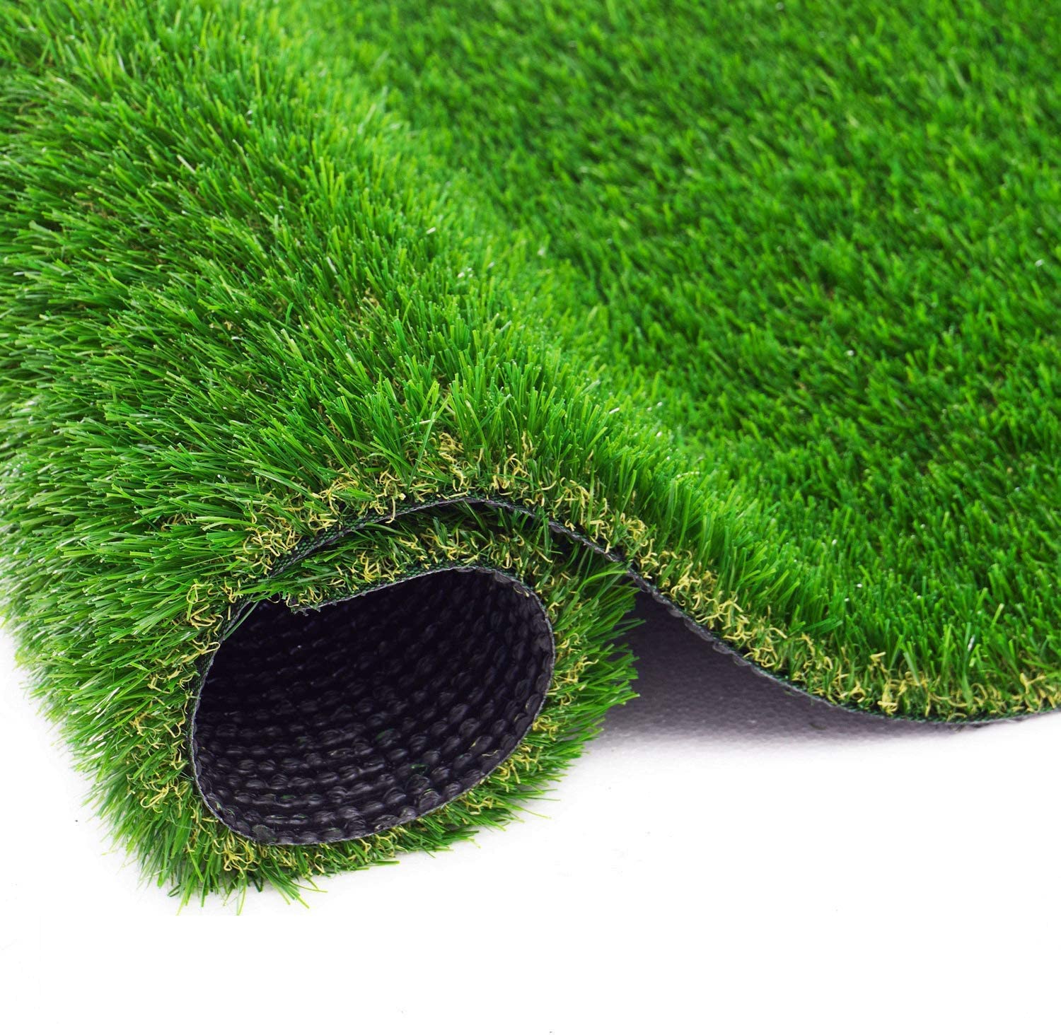 Gluckluz Artificial Grass Carpet Fake Grass Turf Faux Grass Mat Synthetic Grass Lawn Rug with Drainage Hole & Rubber Backing for Home Outdoor Backyard Balcony Landscape Indoor Garden (1m*3m)